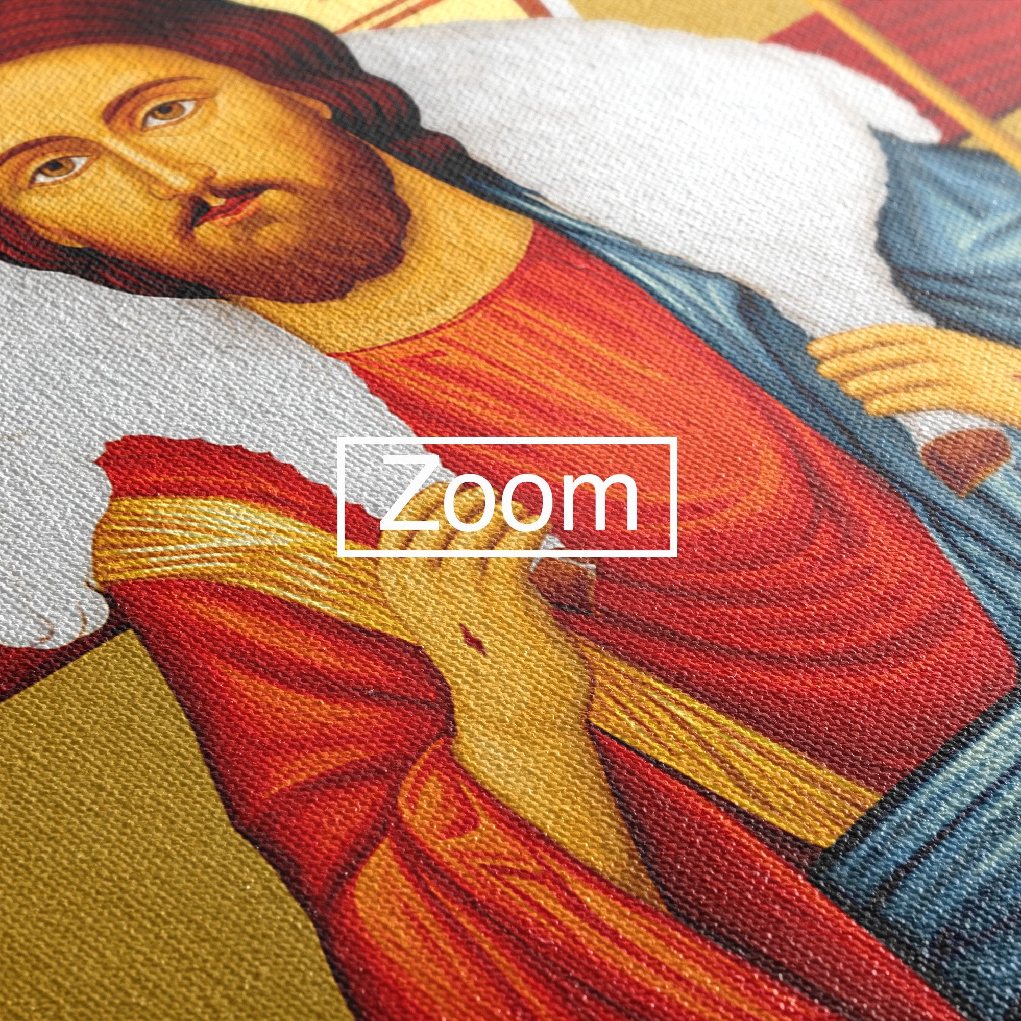 Tablou Canvas Premium LuxCanva® H1089, Icoana Bunului Pastor, Icoana, Religie, Spiritualitate, Credinta, Dormitor, Birou, Culori Vibrante