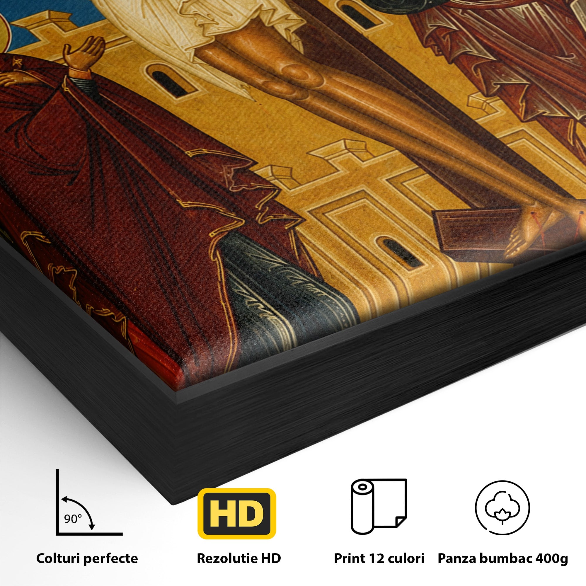 Tablou Canvas Premium LuxCanva® H1095, Jertfa Iubirii Divine, Religie, Icoana, Credinta, Spiritualitate, Dormitor, Birou, Culori Vibrante