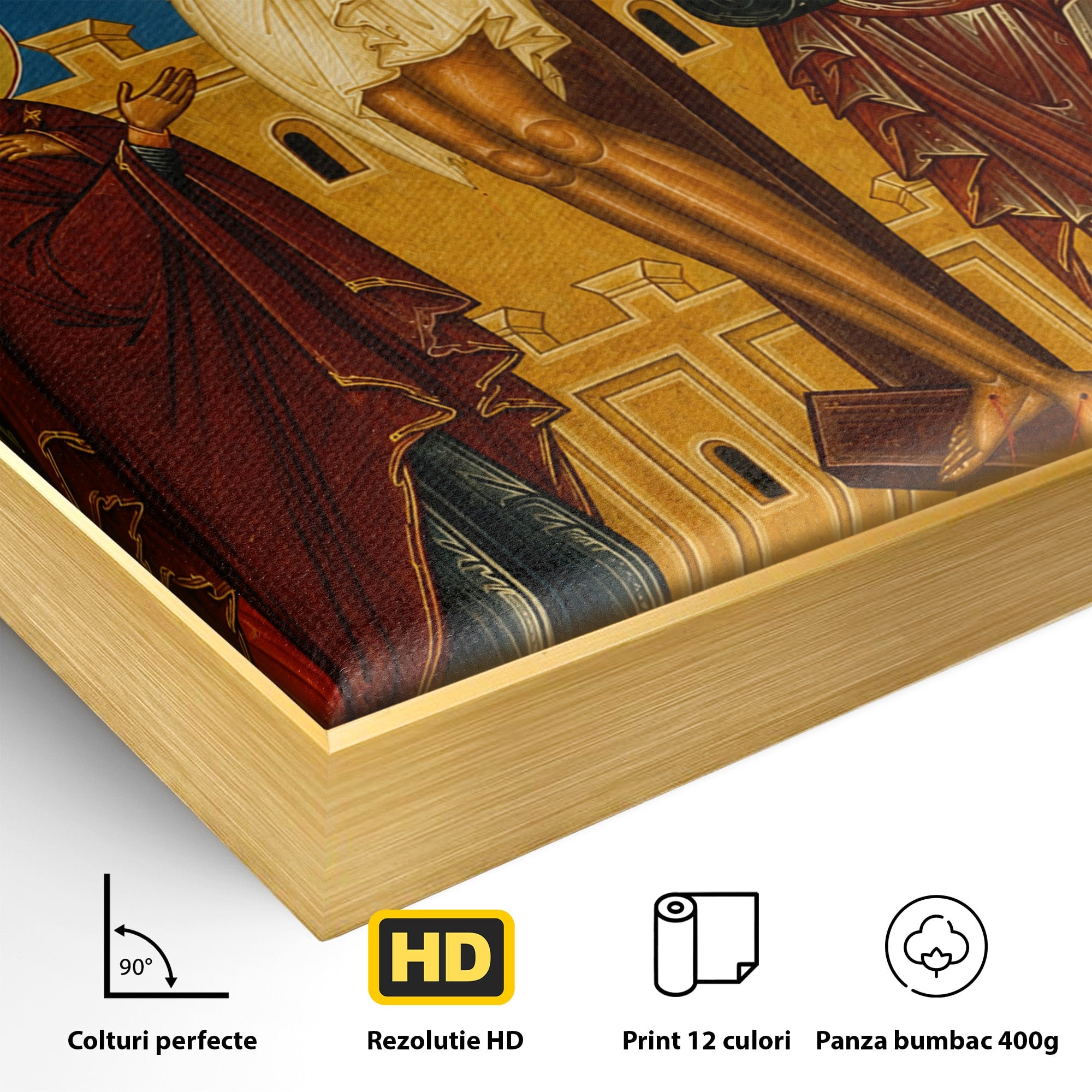 Tablou Canvas Premium LuxCanva® H1095, Jertfa Iubirii Divine, Religie, Icoana, Credinta, Spiritualitate, Dormitor, Birou, Culori Vibrante