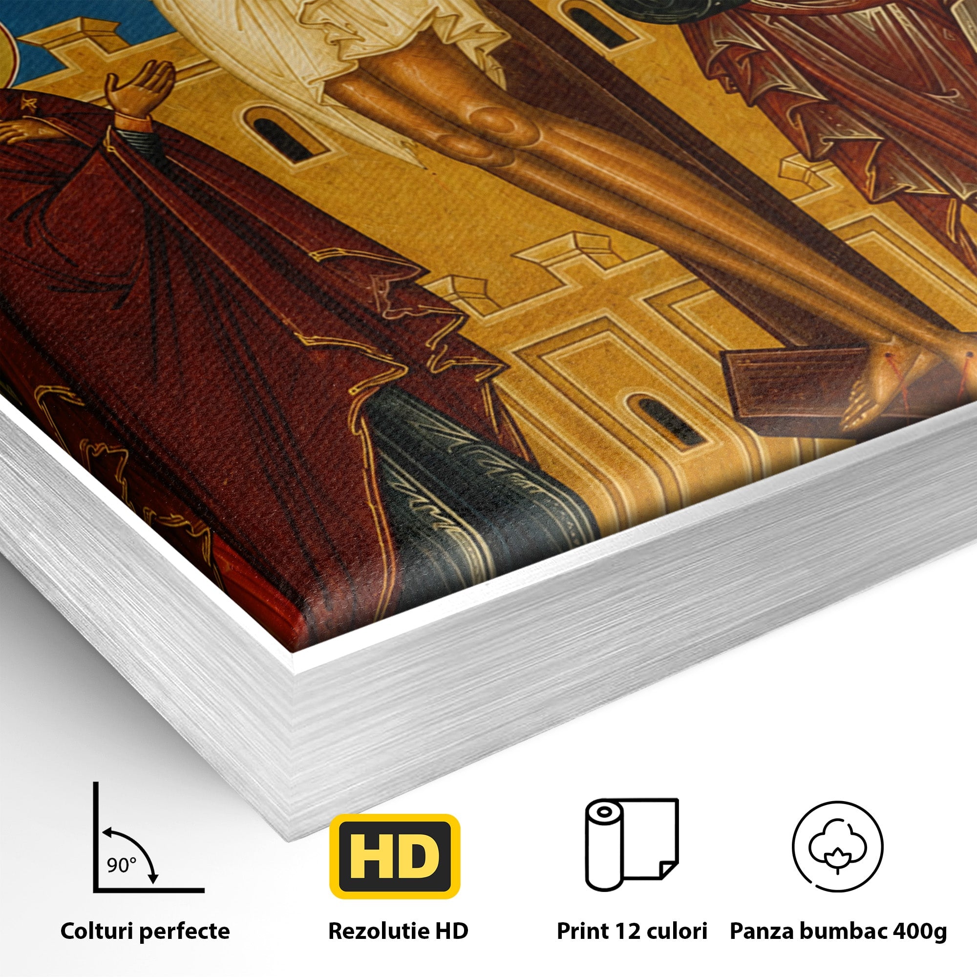 Tablou Canvas Premium LuxCanva® H1095, Jertfa Iubirii Divine, Religie, Icoana, Credinta, Spiritualitate, Dormitor, Birou, Culori Vibrante