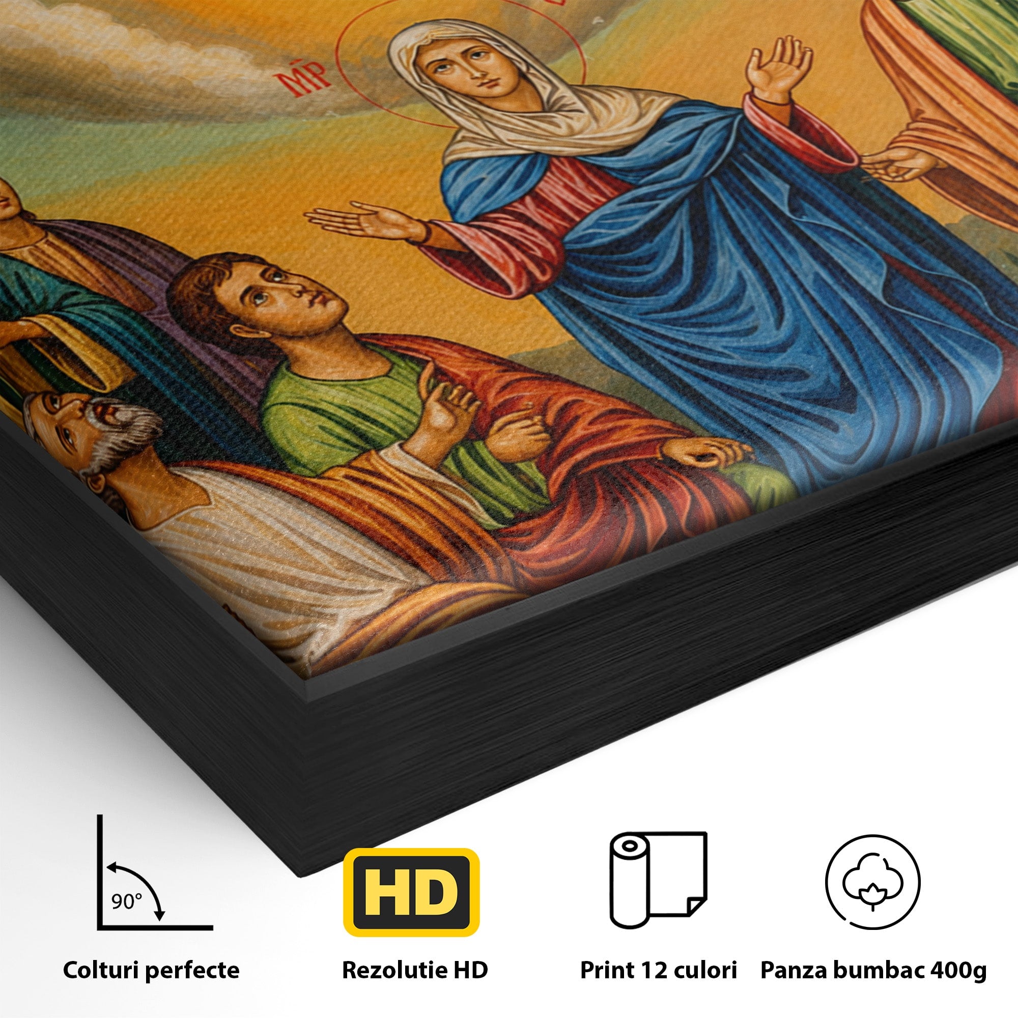 Tablou Canvas Premium LuxCanva® H1097, Icoana Inaltarii Domnului, Religie, Icoana, Spiritualitate, Inaltare, Dormitor, Culori Vibrante