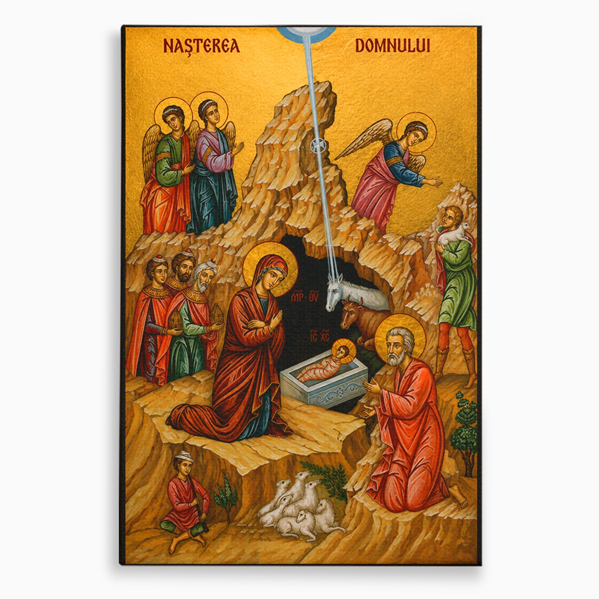 Tablou Canvas Premium LuxCanva® H1098, Nasterea lui Iisus Hristos, Religie, Icoana, Nastere, Spiritualitate, Dormitor, Culori Vibrante