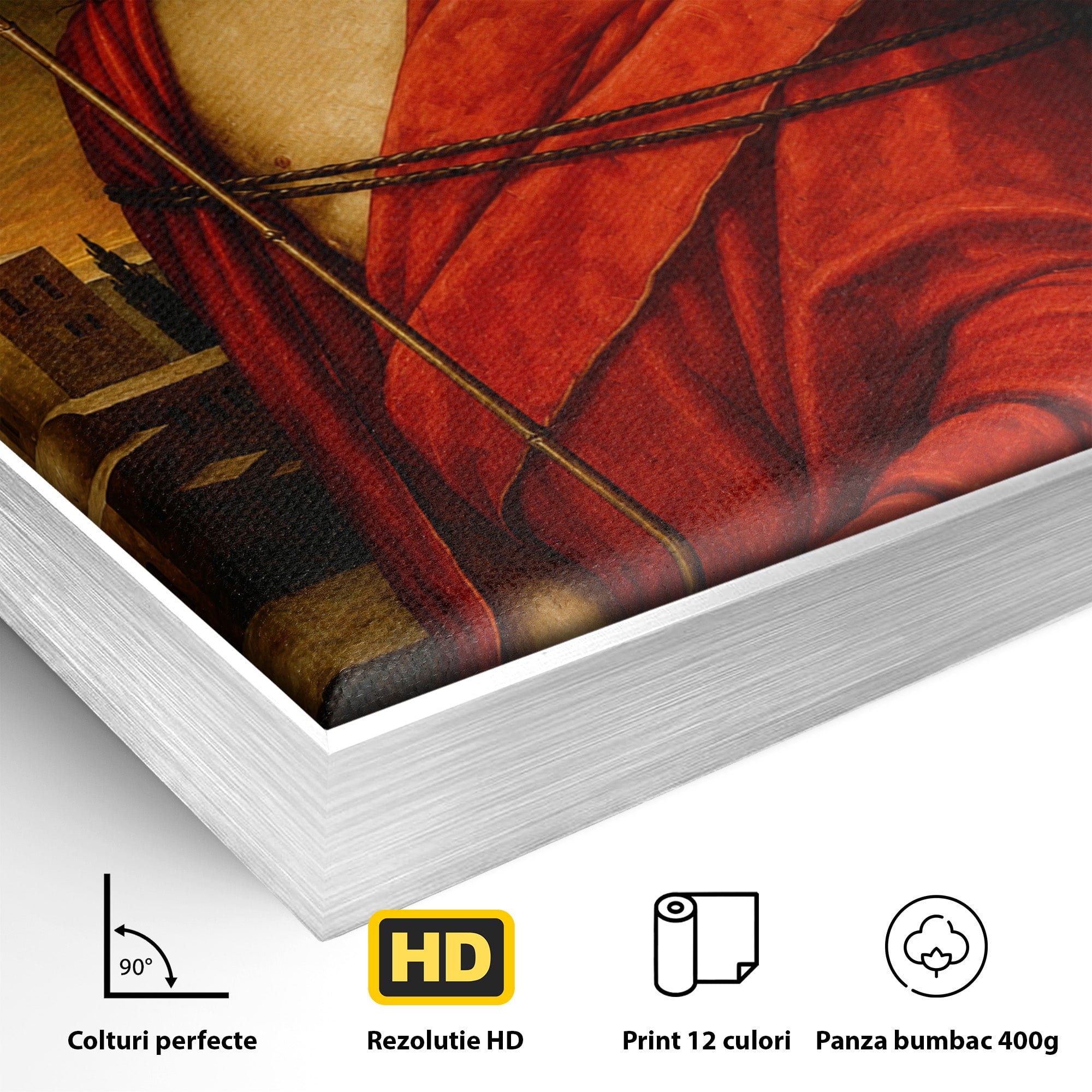 Tablou Canvas Premium LuxCanva® H1099, Iisus Hristos in Patimi, Iisus, Religie, Portret, Istorie, Dormitor, Culori Vibrante