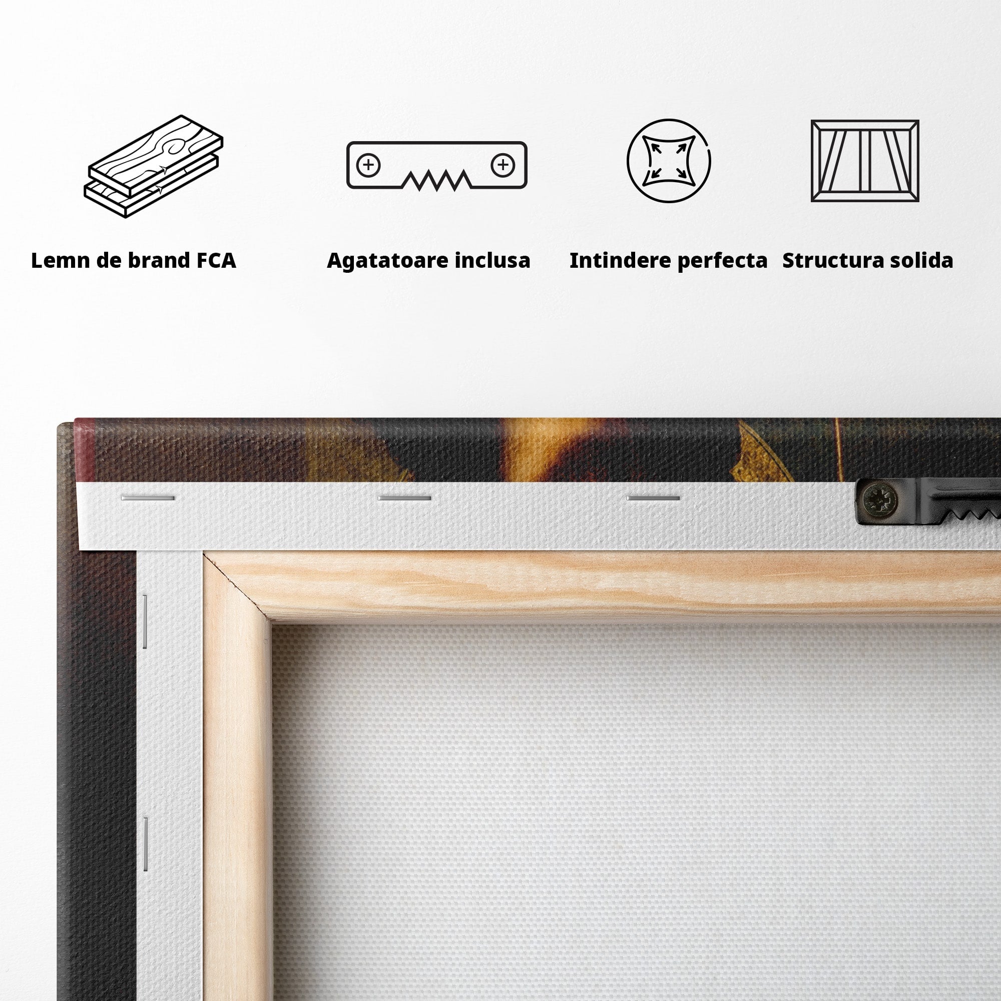 Tablou Canvas Premium LuxCanva® H1099, Iisus Hristos in Patimi, Iisus, Religie, Portret, Istorie, Dormitor, Culori Vibrante