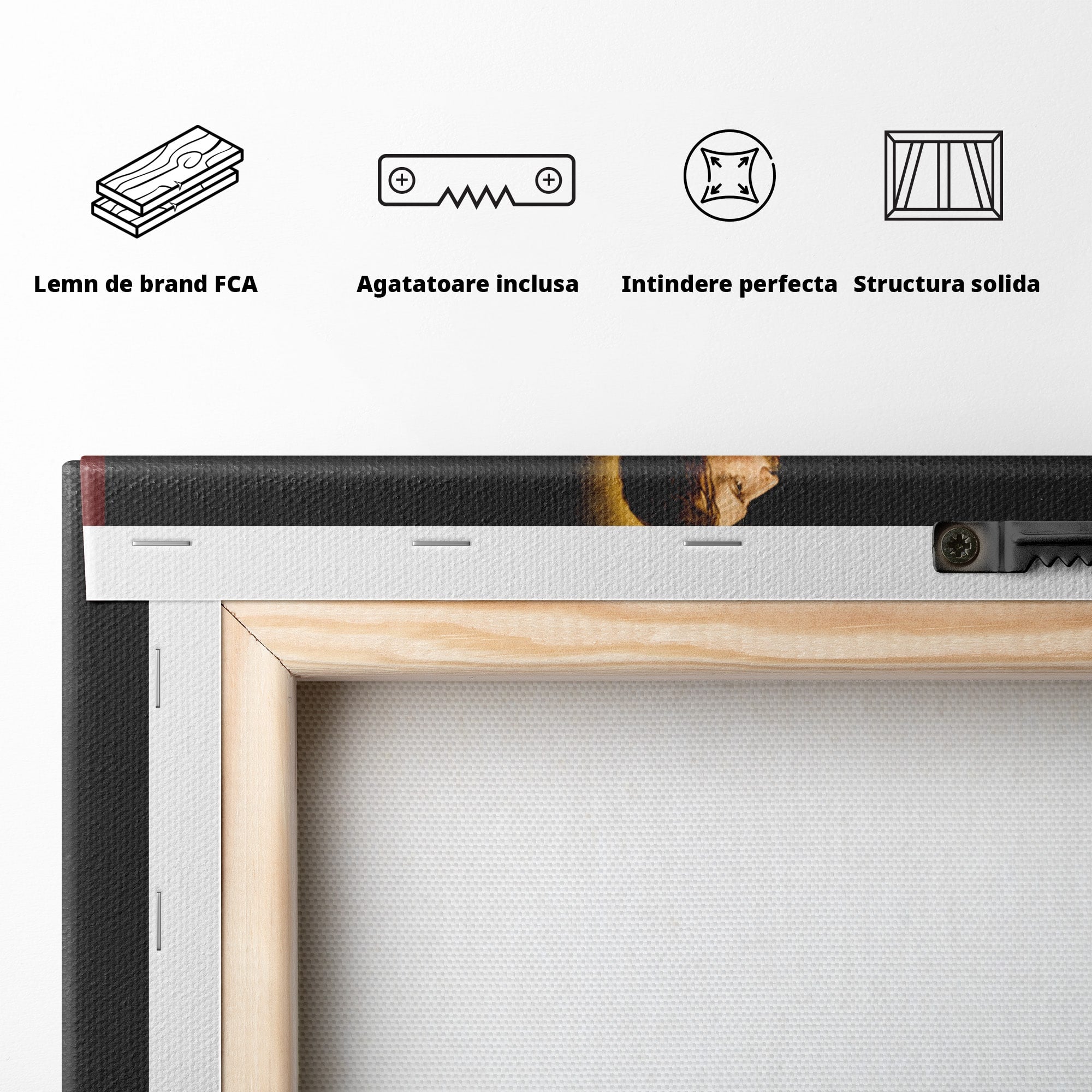 Tablou Canvas Premium LuxCanva® H1100, Iisus in Gradina Ghetsimani, Religie, Meditatie, Noapte, Dormitor, Spiritualitate, Culori Vibrante