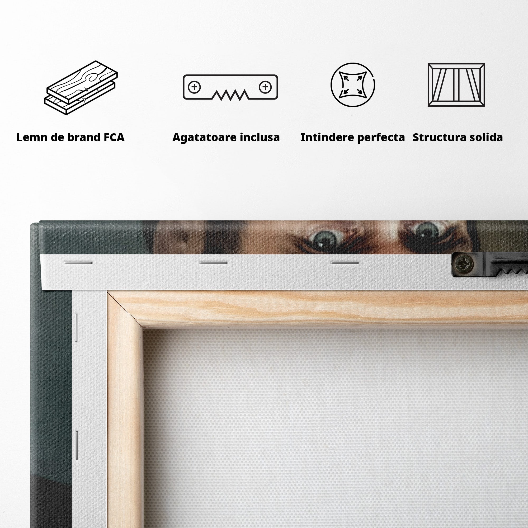 Tablou Canvas Premium LuxCanva® H1102, Portret Parinte Arsenie Boca, Portret, Religie, Spiritualitate, Arta Sacra, Living, Birou, Culori Vibrante