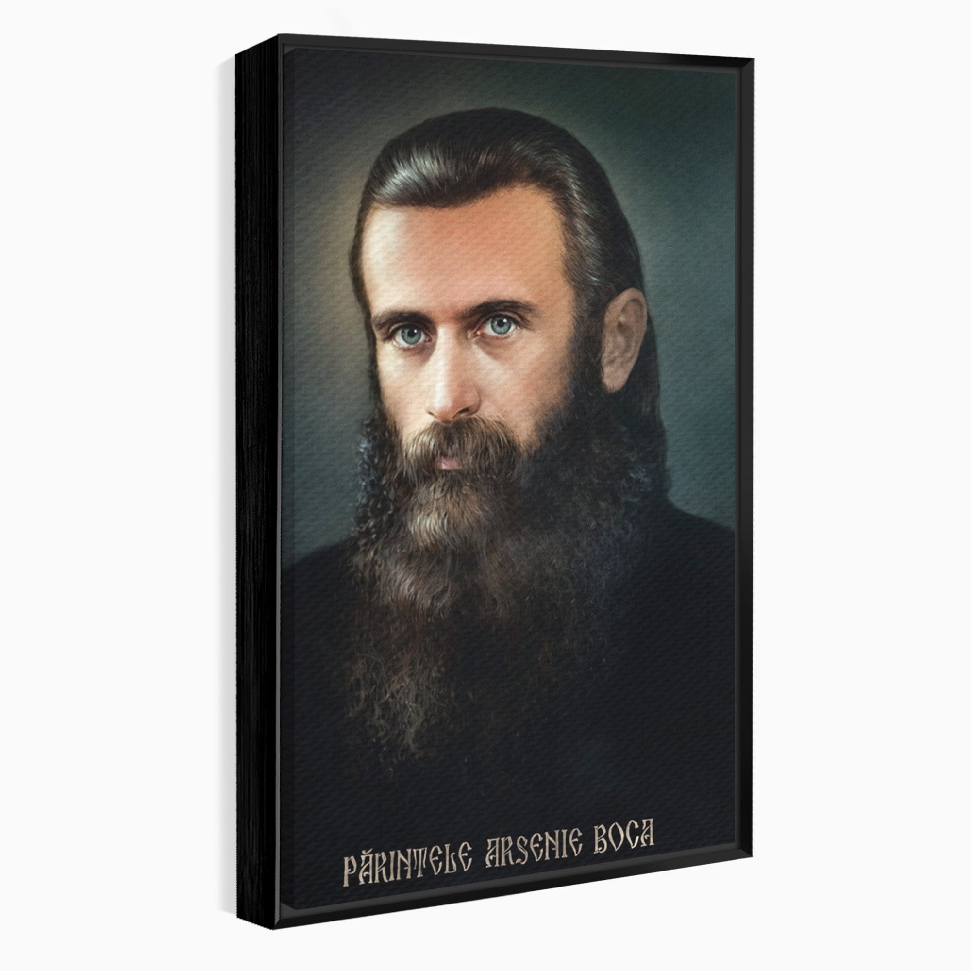 Tablou Canvas Premium LuxCanva® H1102, Portret Parinte Arsenie Boca, Portret, Religie, Spiritualitate, Arta Sacra, Living, Birou, Culori Vibrante