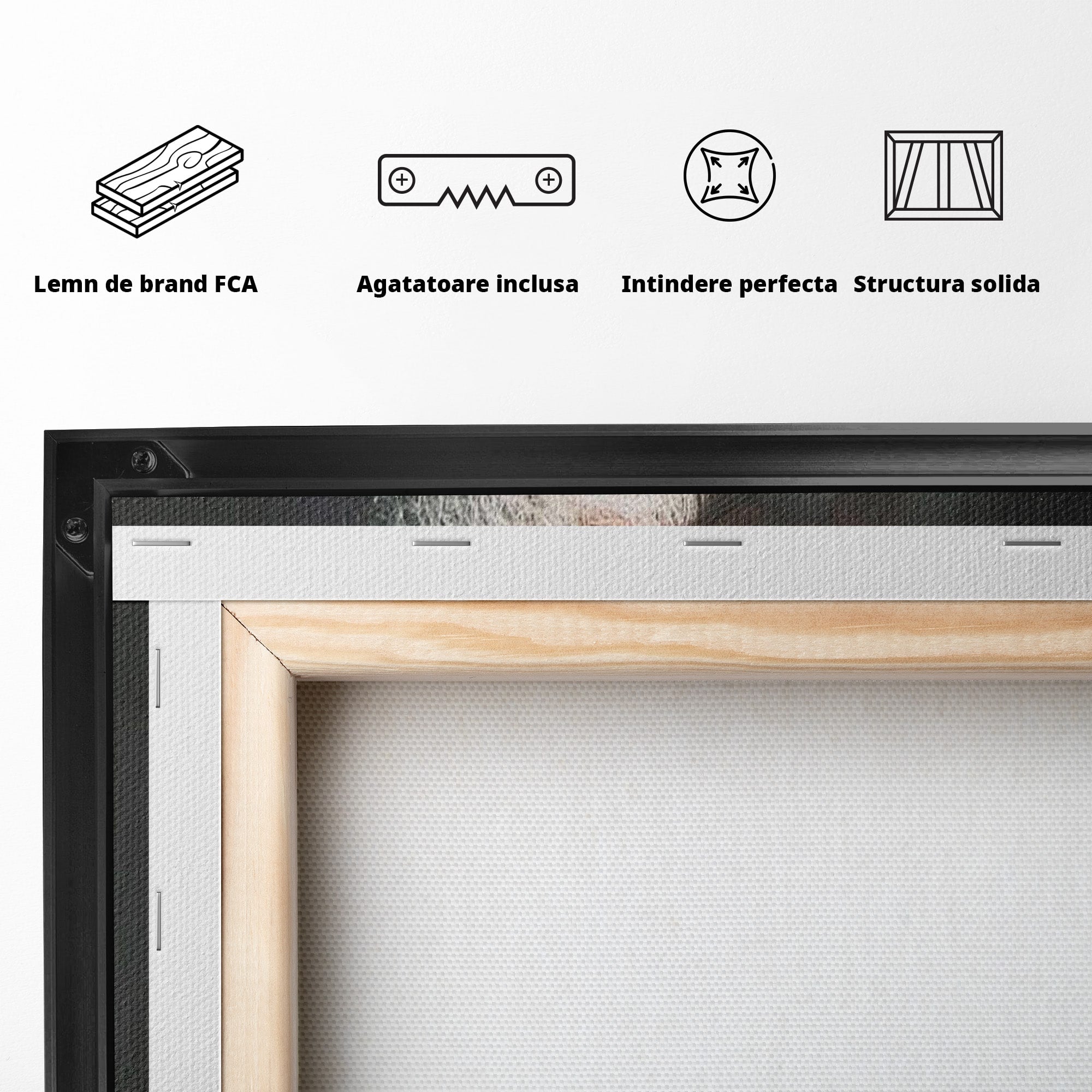 Tablou Canvas Premium LuxCanva® H1104, Părintele Arsenie Papacioc, Sfant, Portret, Binecuvantare, Rugaciune, Birou, Living, Culori Vibrante