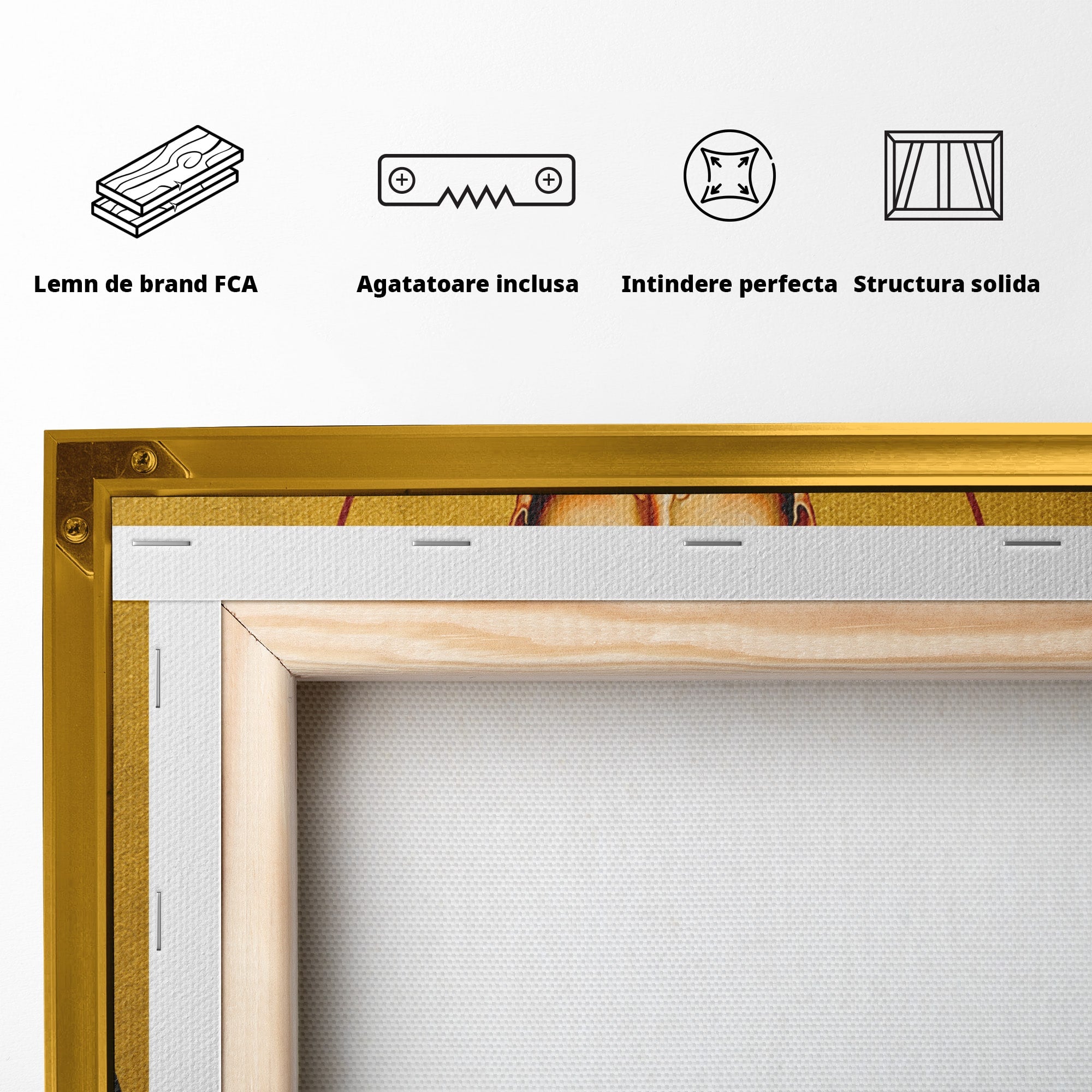 Tablou Canvas Premium LuxCanva® H1107, Sfantul Efrem Cel Nou, Religie, Icoana, Spiritualitate, Credinta, Birou, Culori Vibrante