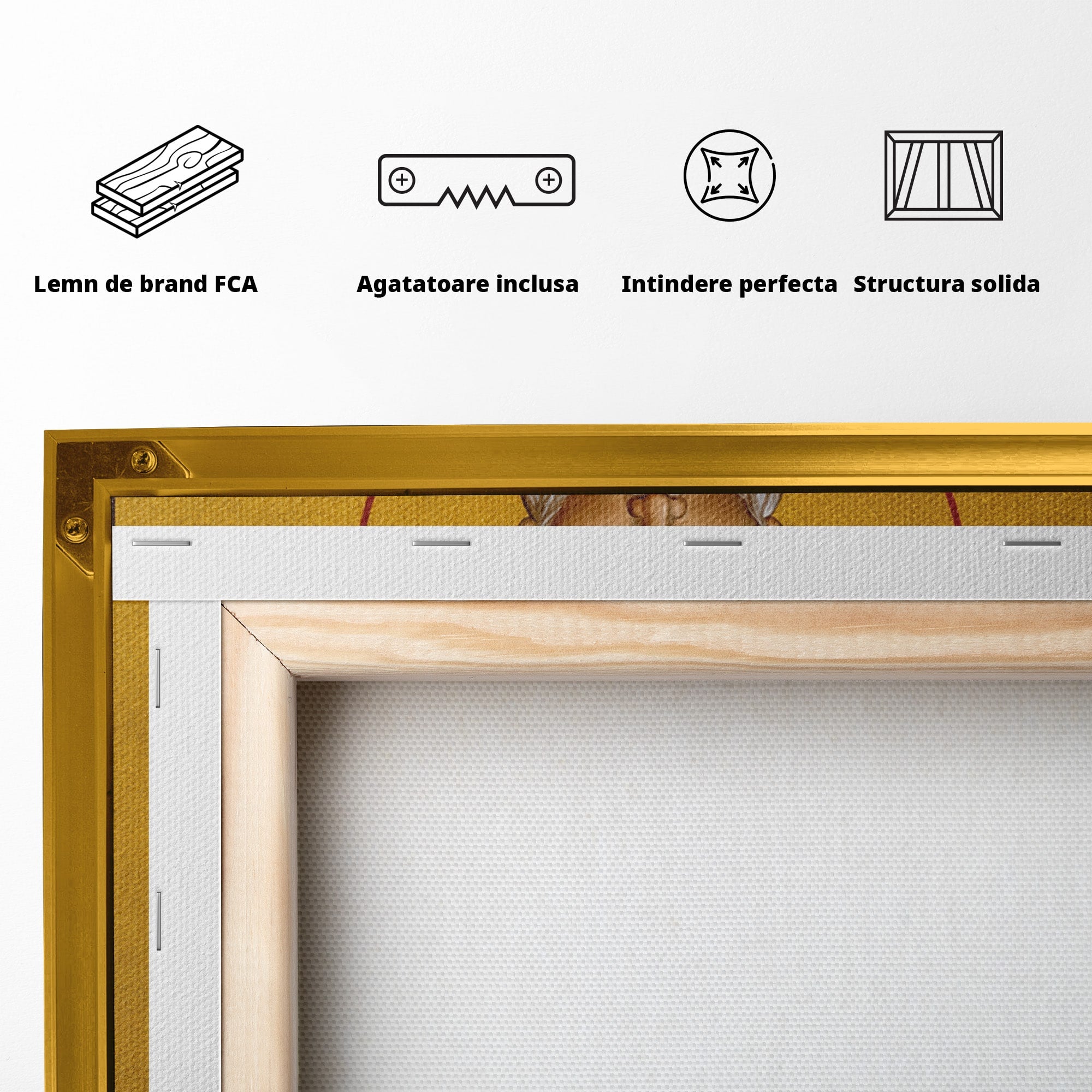 Tablou Canvas Premium LuxCanva® H1109, Sfantul Haralambie, Icoana, Religie, Spiritualitate, Minuni, Dormitor, Birou, Culori Vibrante