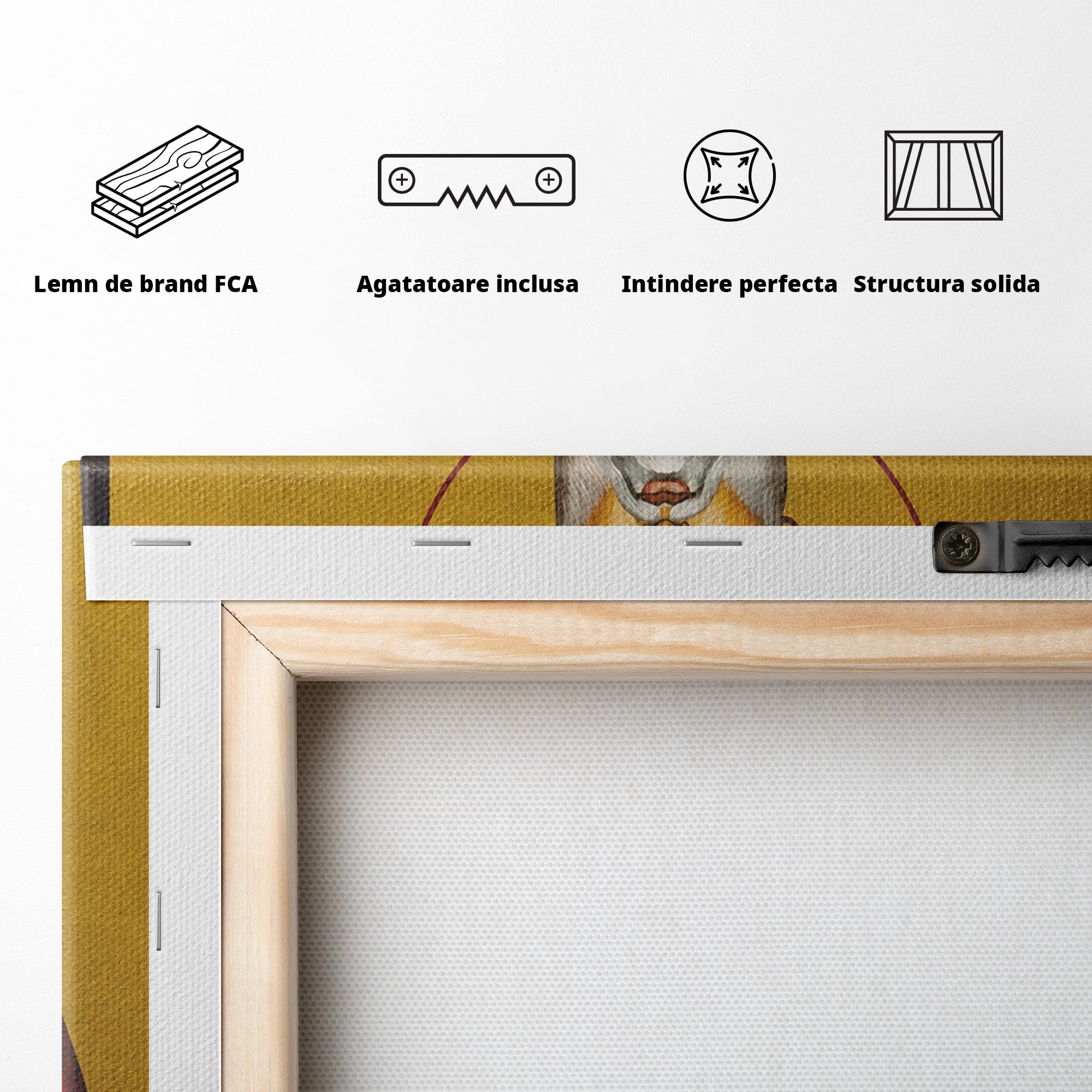 Tablou Canvas Premium LuxCanva® H1120, Sfântul Nicolae – Bunătate, Credință și Ocrotire, Religie, Icoana, Copii, Milostenie, Dormitor, Birou, Culori Vibrante