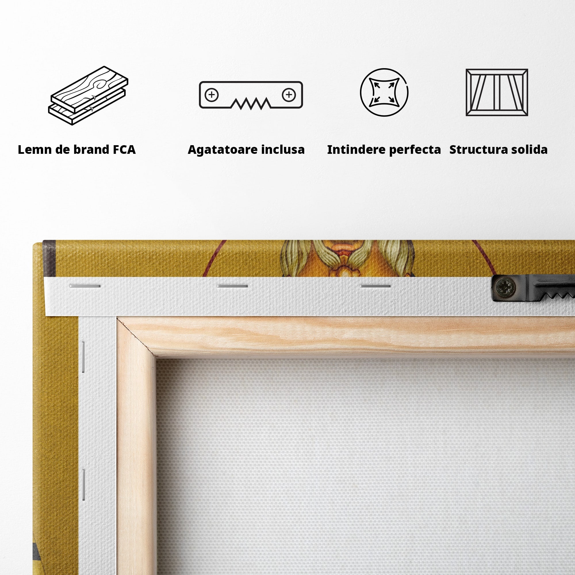 Tablou Canvas Premium LuxCanva® H1121, Sfântul Spiridon – Făcătorul de Minuni, Icoana, Ocrotitor, Sprijin, Credinta, Dormitor, Birou, Culori Vibrante