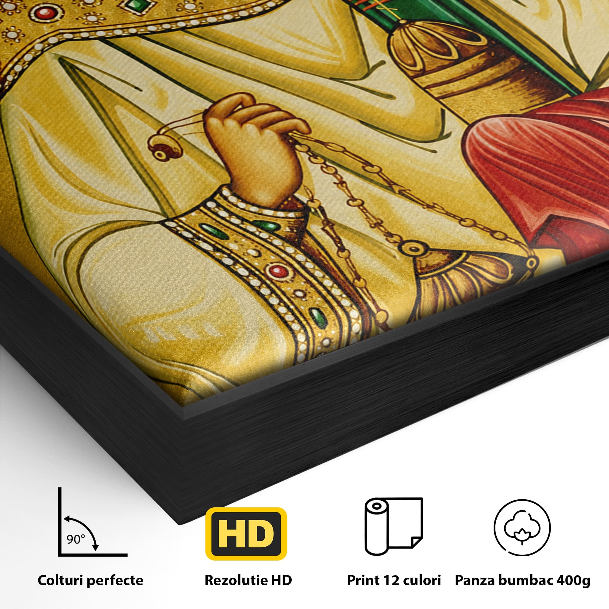 Tablou Canvas Premium LuxCanva® H1122, Sfântul Ștefan – Mărturisitorul lui Hristos, Intaiul, Mucenic, Jertfa, Credinta, Sfintenie, Dormitor, Birou, Culori Vibrante