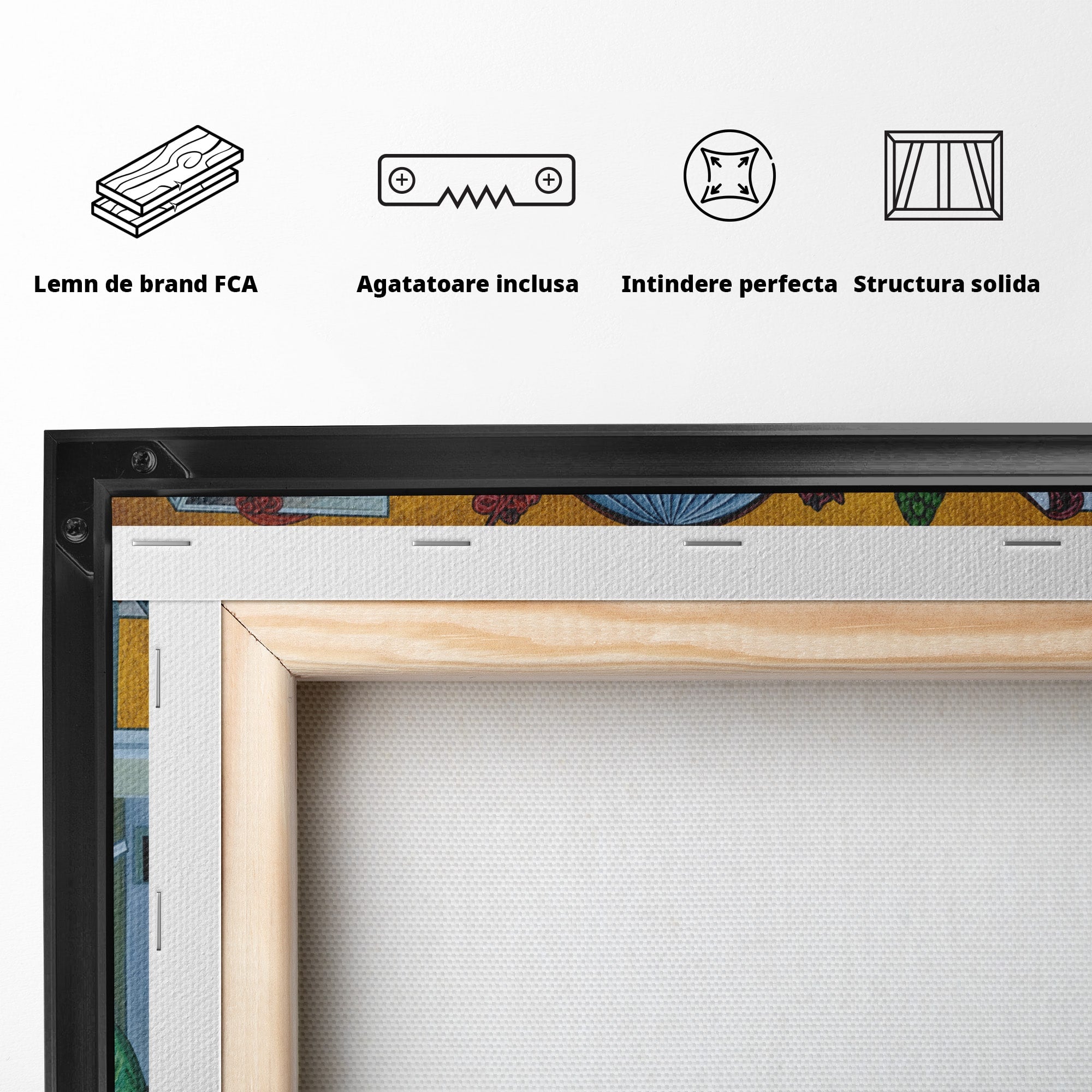 Tablou Canvas Premium LuxCanva® H1128, Cina Cea De Taina, Apostoli, Icoana, Iubire, Divina, Biblic, Living, Culori Vibrante