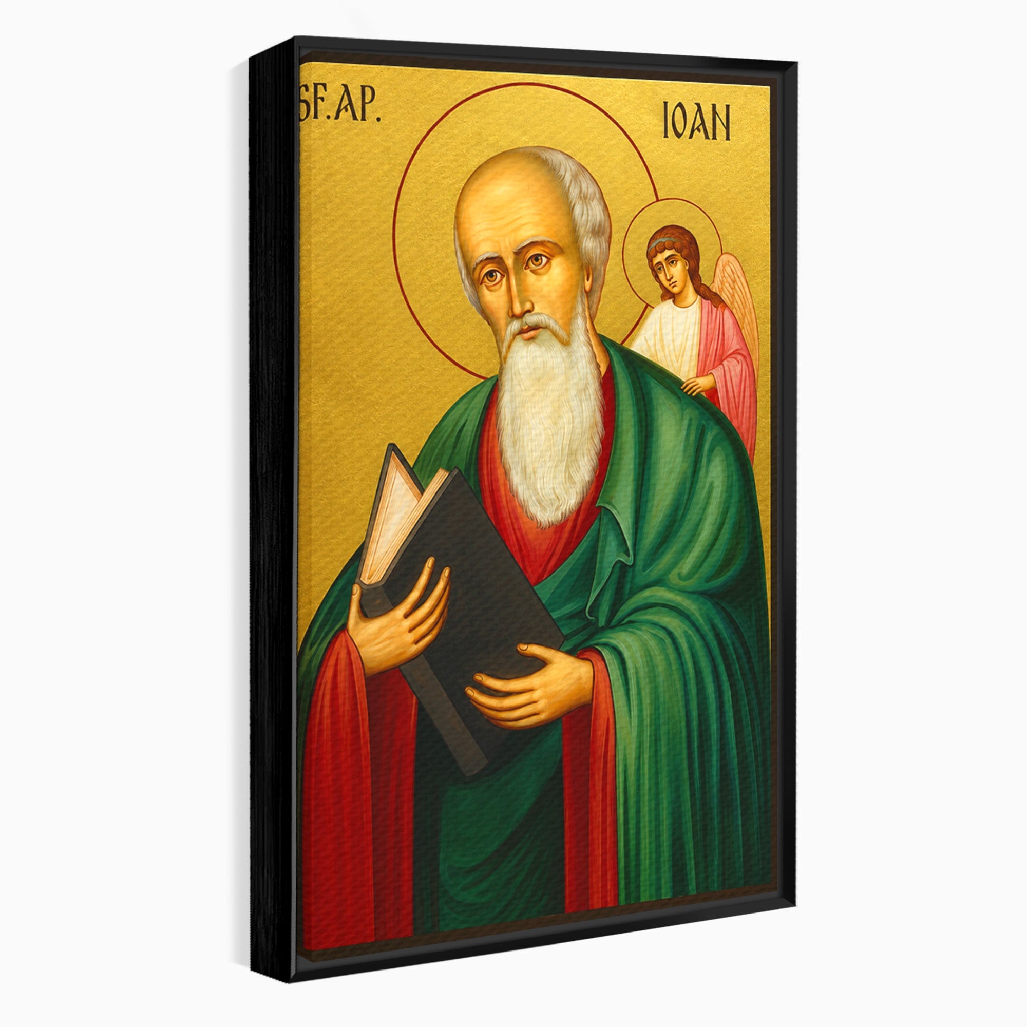 Tablou Canvas Premium LuxCanva® H1131, Sfantul Ioan Evanghelistul, Religios, Sfintenie, Portret, Dormitor, Birou, Culori Vibrante