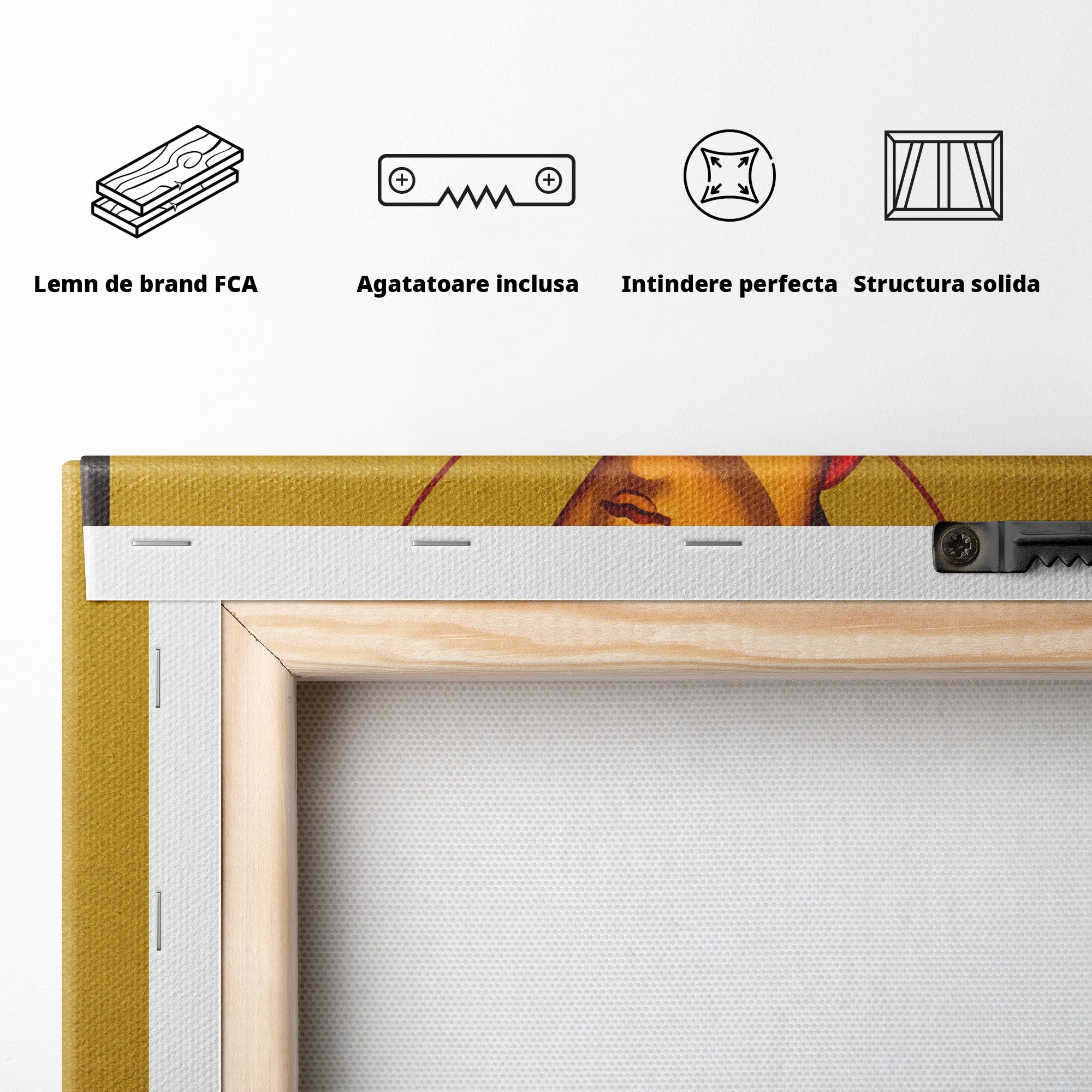 Tablou Canvas Premium LuxCanva® H1135, Sfantul Apostol Toma, Religios, Icoana, Credinta, Spiritualitate, Birou, Culori Vibrante