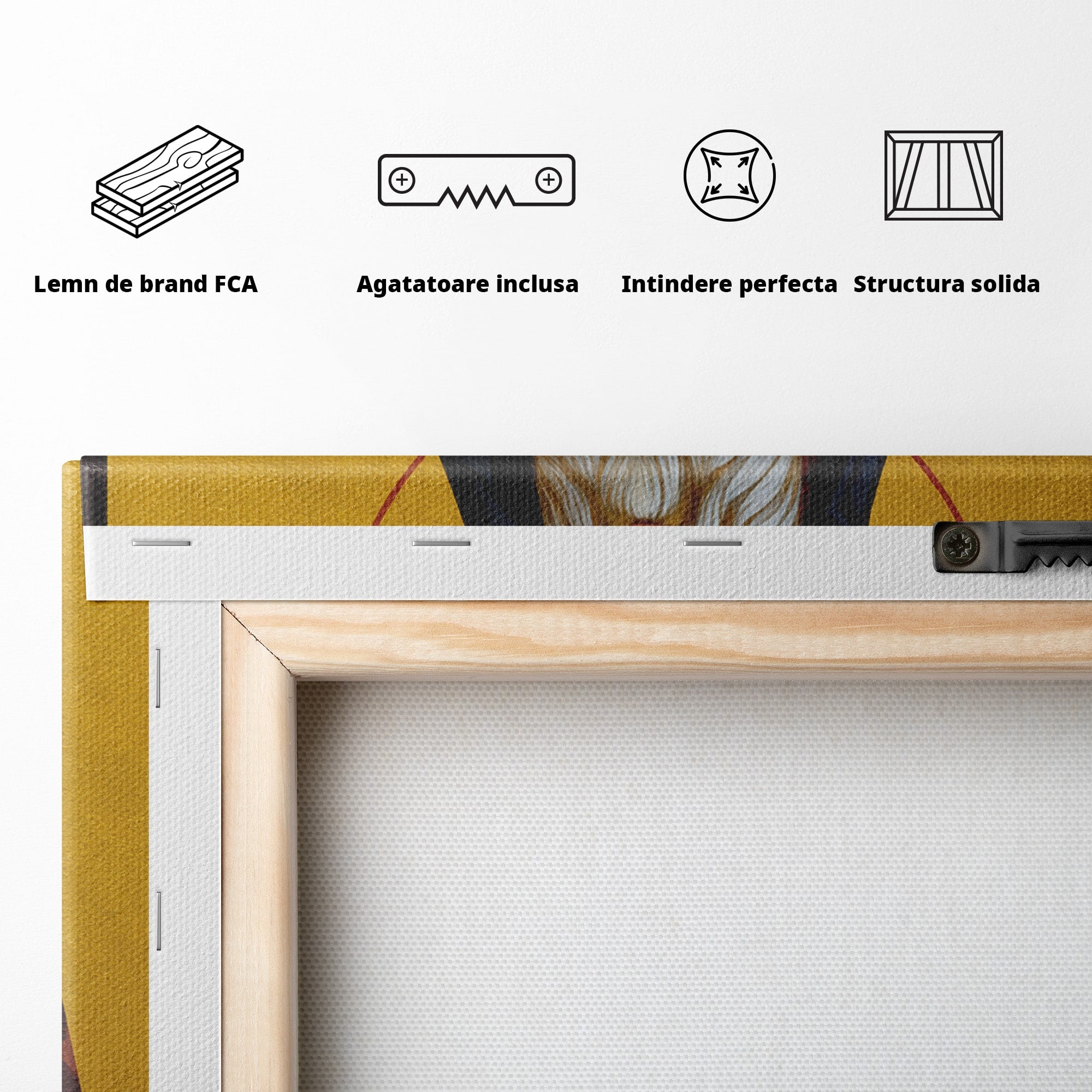 Tablou Canvas Premium LuxCanva® H1137, Sfantul Nectarie de la Neghina, Religie, Icoana, Spiritualitate, Sfant, Dormitor, Culori Vibrante