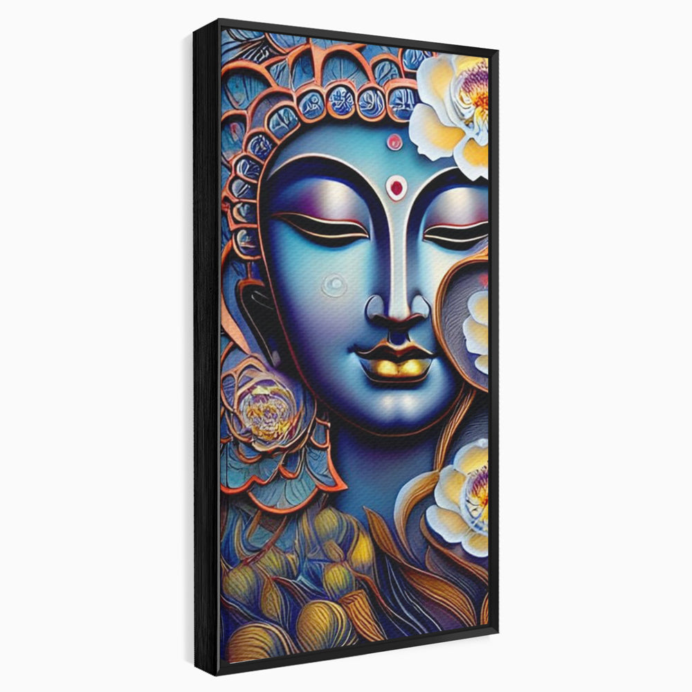 Tablou Canvas Premium LuxCanva® I120, Inflorirea Spiritului, Buddha, Zen, Iluminare, Pace Interioara, Spiritualitate, Armonie, Meditatie, Flori, Lotus, Urna, Living, Dormitor