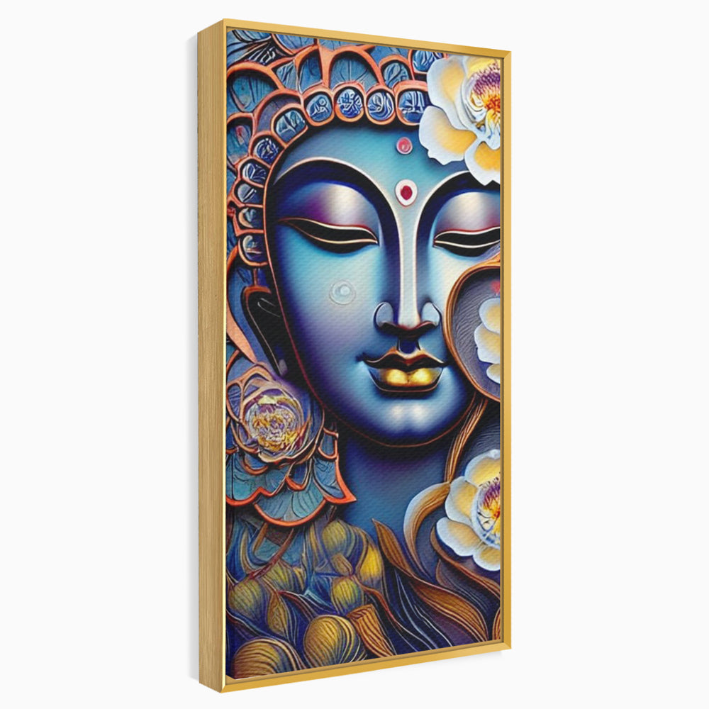 Tablou Canvas Premium LuxCanva® I120, Inflorirea Spiritului, Buddha, Zen, Iluminare, Pace Interioara, Spiritualitate, Armonie, Meditatie, Flori, Lotus, Urna, Living, Dormitor