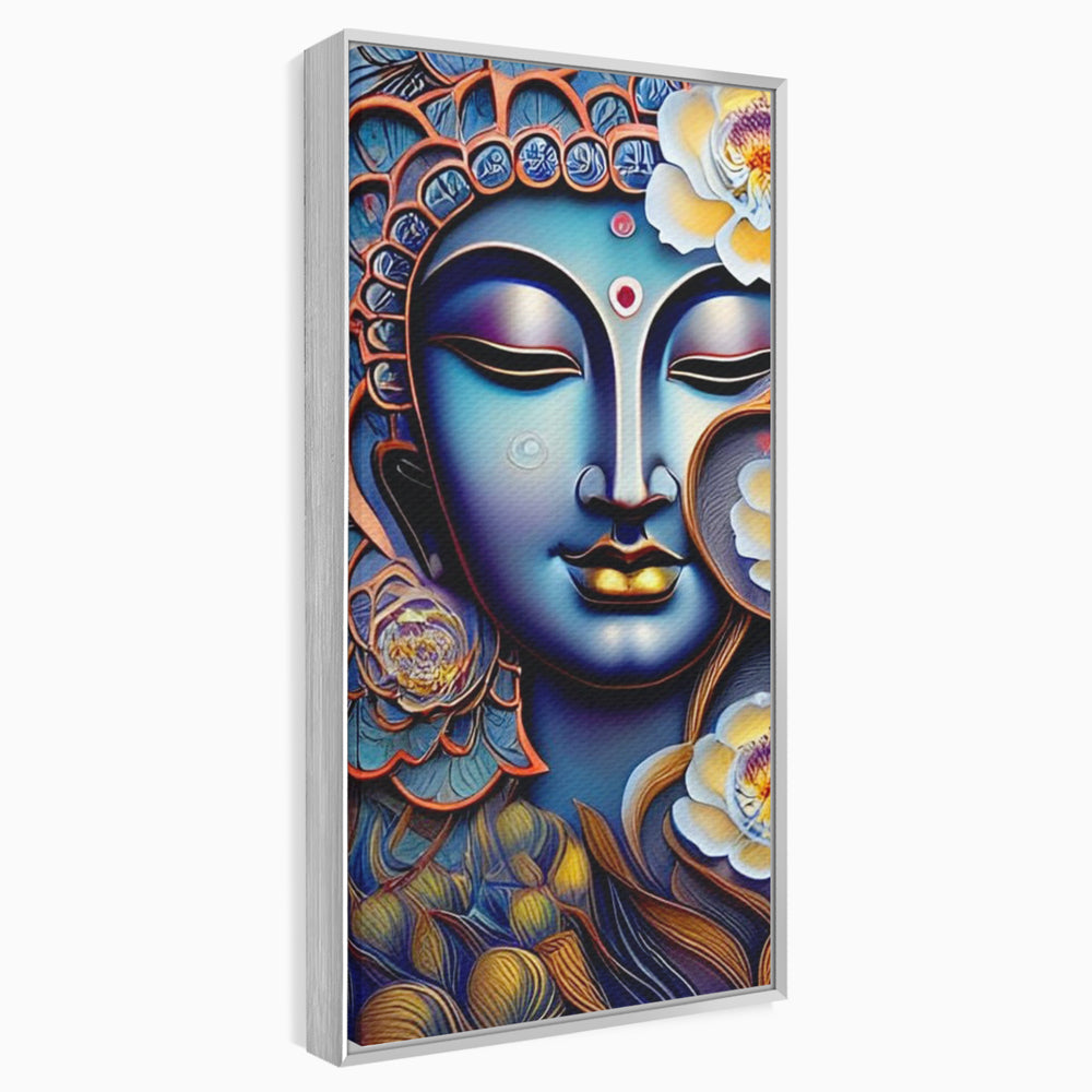Tablou Canvas Premium LuxCanva® I120, Inflorirea Spiritului, Buddha, Zen, Iluminare, Pace Interioara, Spiritualitate, Armonie, Meditatie, Flori, Lotus, Urna, Living, Dormitor