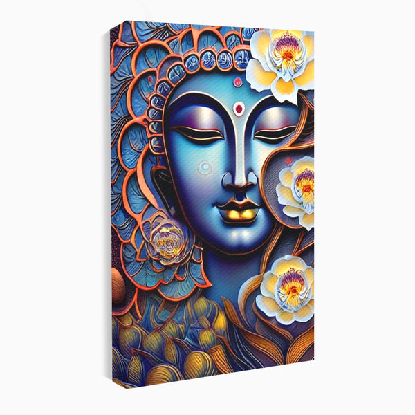 Tablou Canvas Premium LuxCanva® I120, Inflorirea Spiritului, Buddha, Zen, Iluminare, Pace Interioara, Spiritualitate, Armonie, Meditatie, Flori, Lotus, Urna, Living, Dormitor