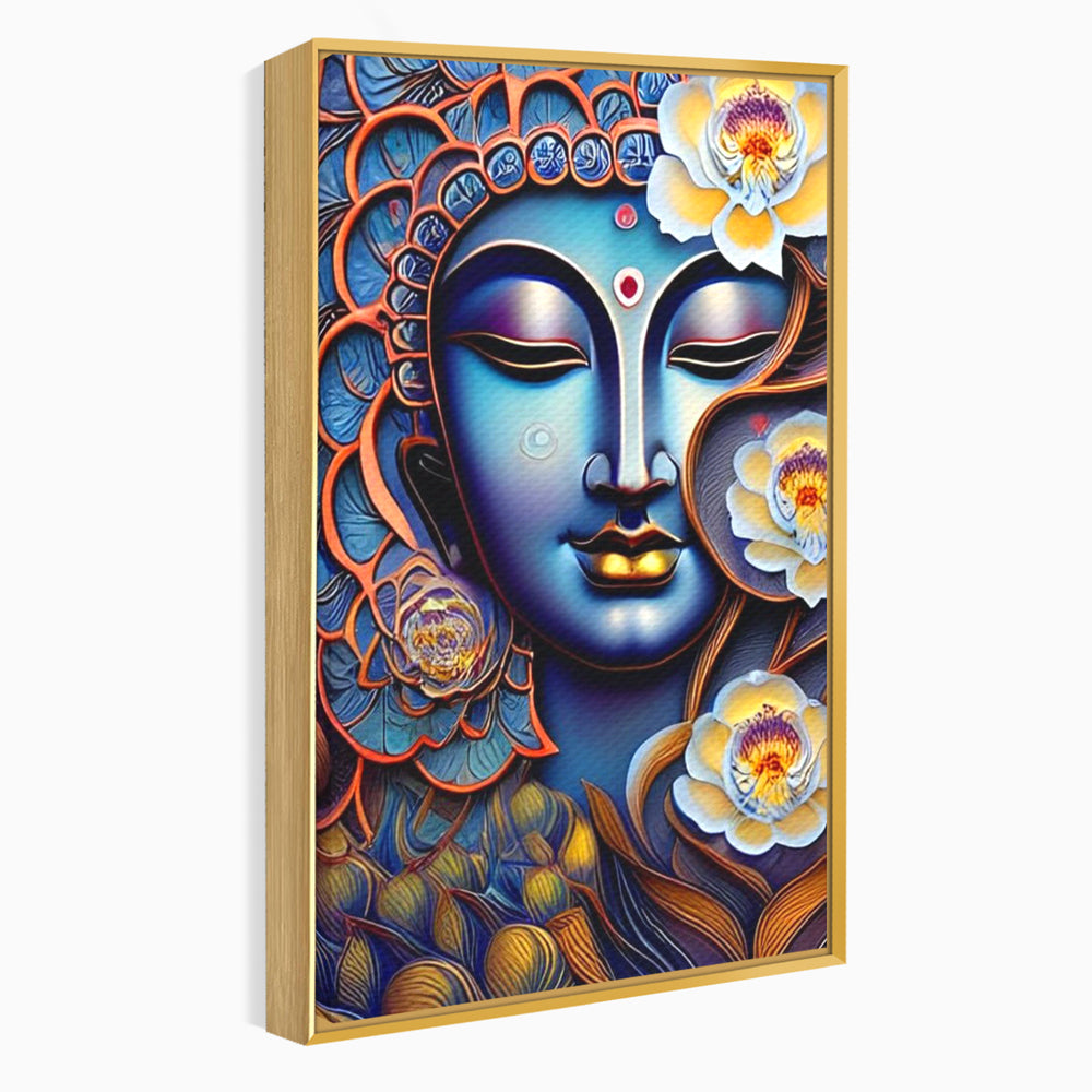 Tablou Canvas Premium LuxCanva® I120, Inflorirea Spiritului, Buddha, Zen, Iluminare, Pace Interioara, Spiritualitate, Armonie, Meditatie, Flori, Lotus, Urna, Living, Dormitor