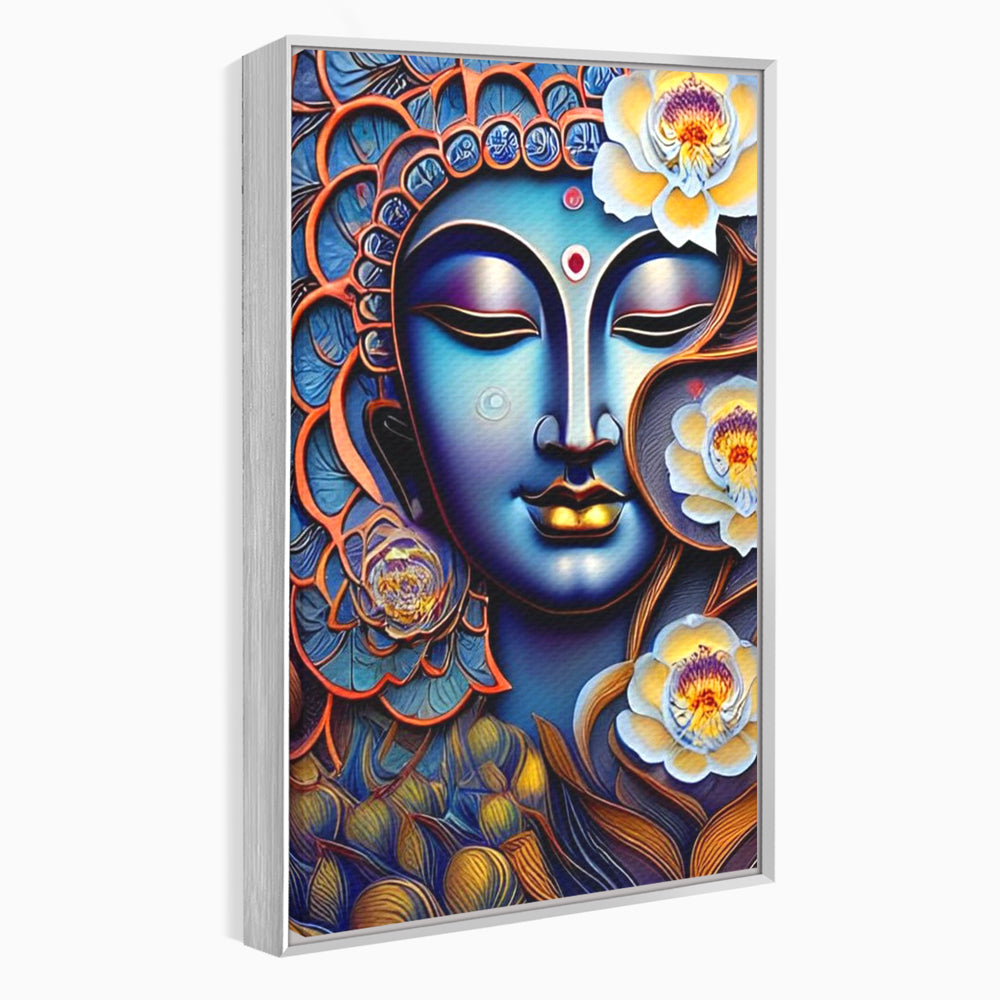 Tablou Canvas Premium LuxCanva® I120, Inflorirea Spiritului, Buddha, Zen, Iluminare, Pace Interioara, Spiritualitate, Armonie, Meditatie, Flori, Lotus, Urna, Living, Dormitor