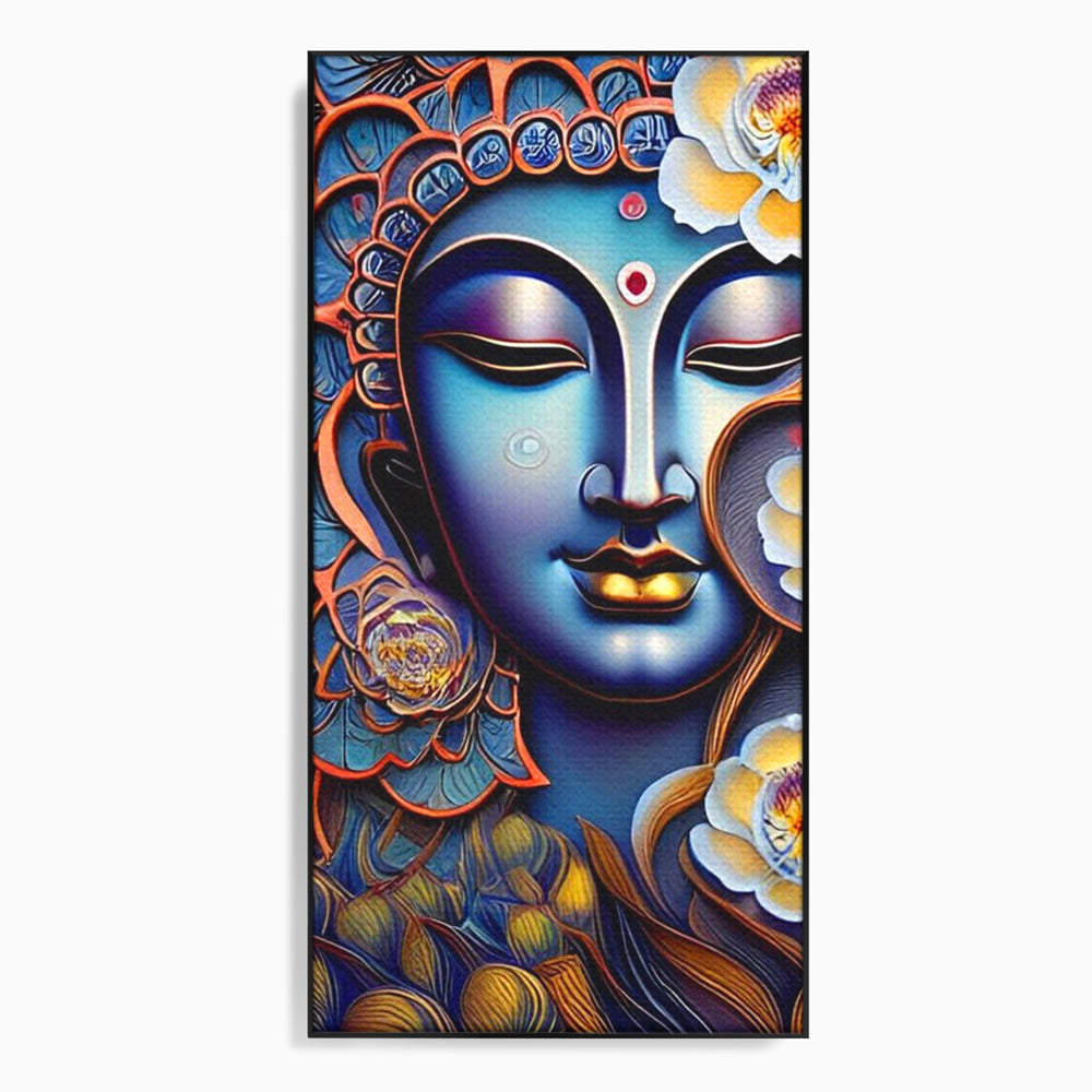 Tablou Canvas Premium LuxCanva® I120, Inflorirea Spiritului, Buddha, Zen, Iluminare, Pace Interioara, Spiritualitate, Armonie, Meditatie, Flori, Lotus, Urna, Living, Dormitor