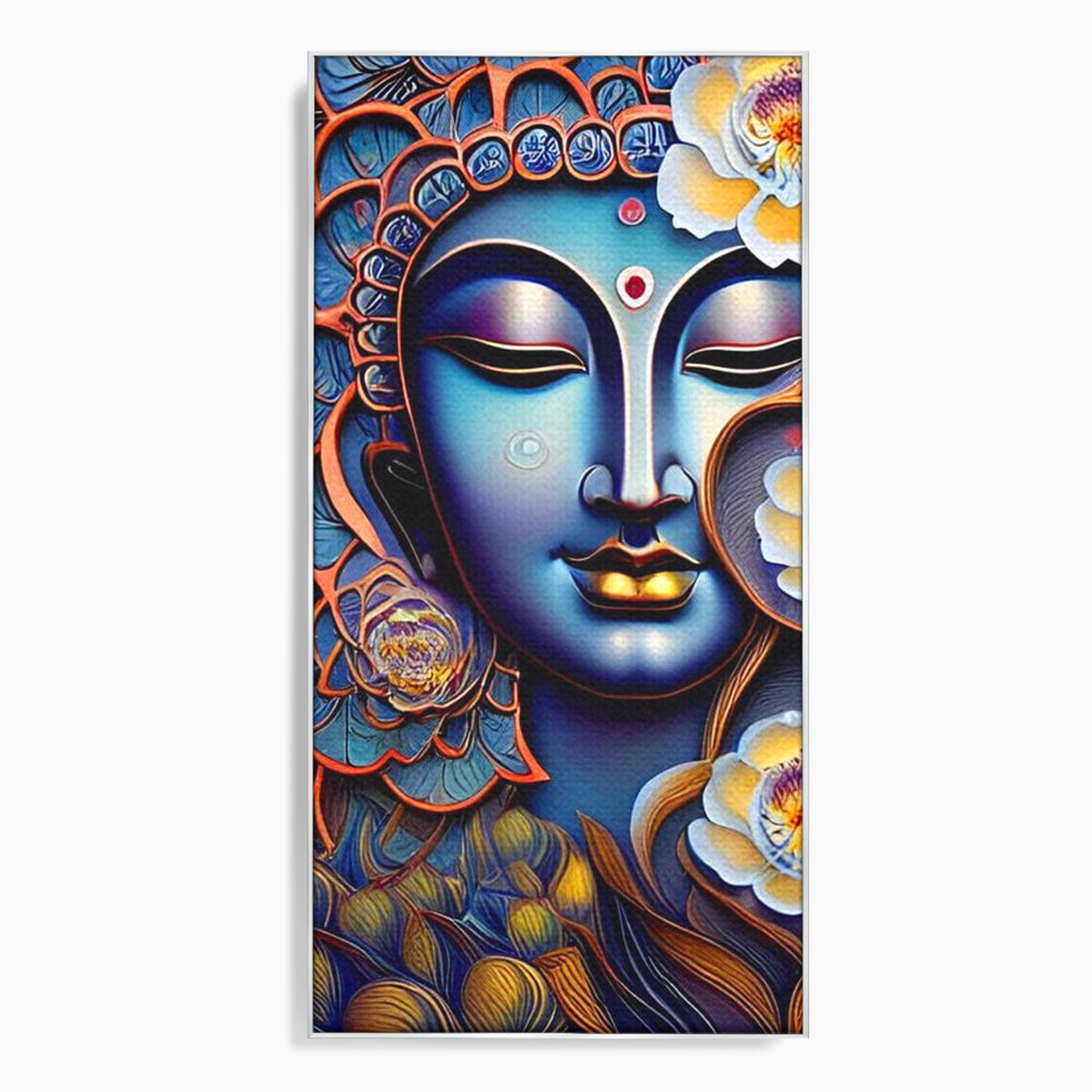 Tablou Canvas Premium LuxCanva® I120, Inflorirea Spiritului, Buddha, Zen, Iluminare, Pace Interioara, Spiritualitate, Armonie, Meditatie, Flori, Lotus, Urna, Living, Dormitor