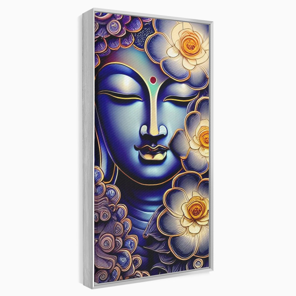Tablou Canvas Premium LuxCanva® I121, Armonie si Culoare, Buddha, Zen, Iluminare, Pace Interioara, Spiritualitate, Armonie, Meditatie, Flori, Lotus, Urna, Living, Dormitor