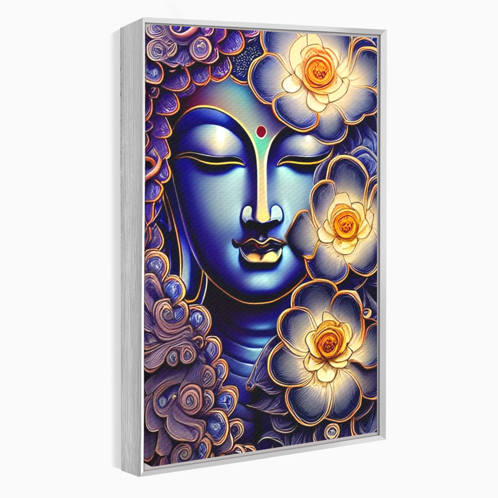 Tablou Canvas Premium LuxCanva® I121, Armonie si Culoare, Buddha, Zen, Iluminare, Pace Interioara, Spiritualitate, Armonie, Meditatie, Flori, Lotus, Urna, Living, Dormitor