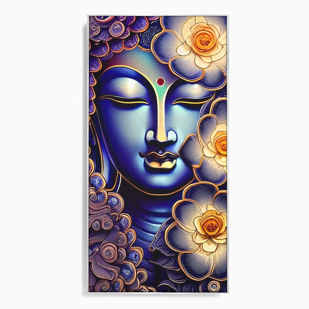 Tablou Canvas Premium LuxCanva® I121, Armonie si Culoare, Buddha, Zen, Iluminare, Pace Interioara, Spiritualitate, Armonie, Meditatie, Flori, Lotus, Urna, Living, Dormitor
