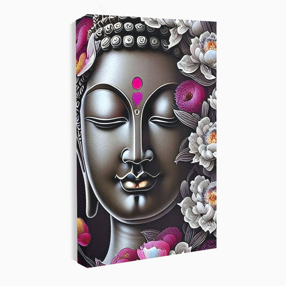 Leinwandbilder Premium LuxCanva® I122, Lotus der Erleuchtung, Buddha, Zen, Erleuchtung, Innerer Frieden, Spiritualität, Harmonie, Meditation, Blumen, Lotus, Herz, Wohnen, Schlafzimmer
