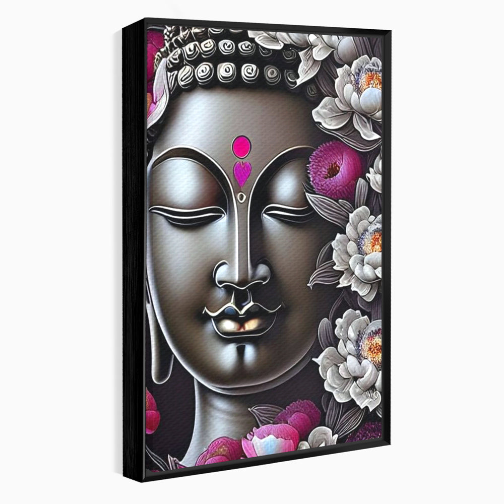 Leinwandbilder Premium LuxCanva® I122, Lotus der Erleuchtung, Buddha, Zen, Erleuchtung, Innerer Frieden, Spiritualität, Harmonie, Meditation, Blumen, Lotus, Herz, Wohnen, Schlafzimmer