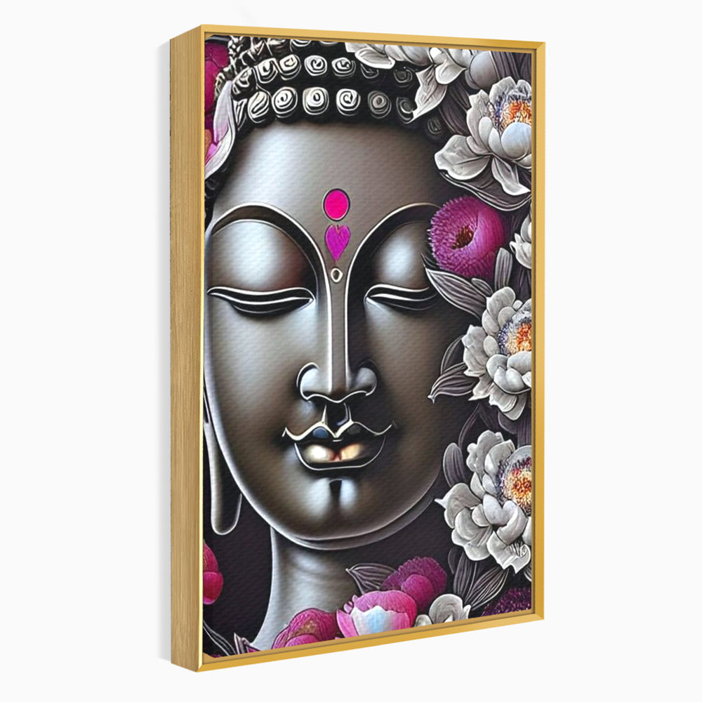 Leinwandbilder Premium LuxCanva® I122, Lotus der Erleuchtung, Buddha, Zen, Erleuchtung, Innerer Frieden, Spiritualität, Harmonie, Meditation, Blumen, Lotus, Herz, Wohnen, Schlafzimmer