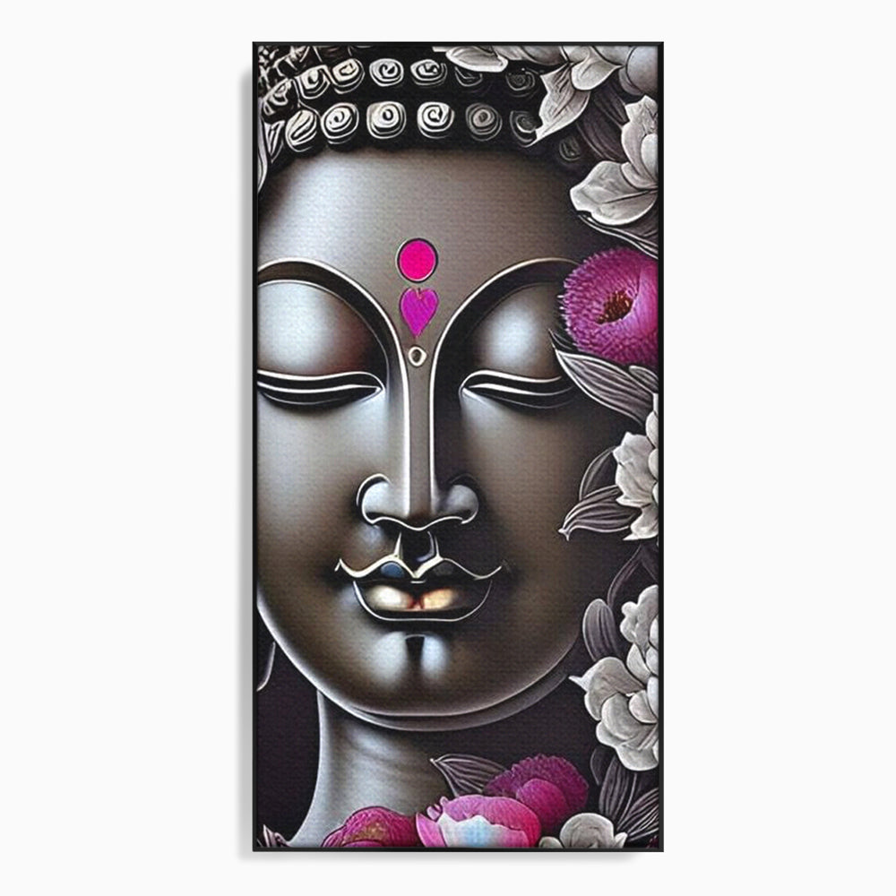 Leinwandbilder Premium LuxCanva® I122, Lotus der Erleuchtung, Buddha, Zen, Erleuchtung, Innerer Frieden, Spiritualität, Harmonie, Meditation, Blumen, Lotus, Herz, Wohnen, Schlafzimmer