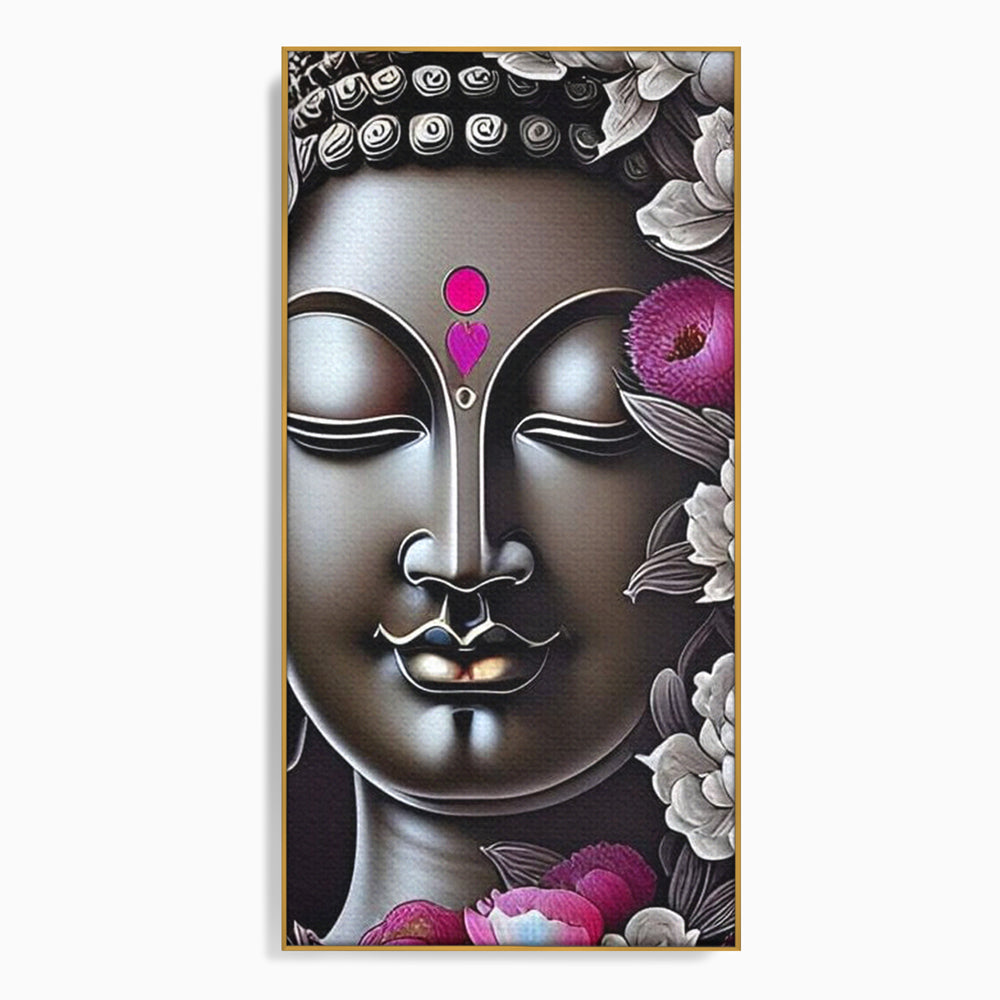Leinwandbilder Premium LuxCanva® I122, Lotus der Erleuchtung, Buddha, Zen, Erleuchtung, Innerer Frieden, Spiritualität, Harmonie, Meditation, Blumen, Lotus, Herz, Wohnen, Schlafzimmer