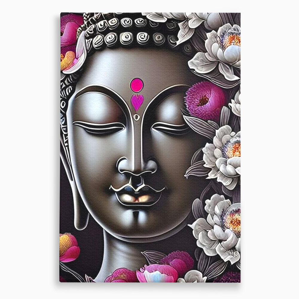Leinwandbilder Premium LuxCanva® I122, Lotus der Erleuchtung, Buddha, Zen, Erleuchtung, Innerer Frieden, Spiritualität, Harmonie, Meditation, Blumen, Lotus, Herz, Wohnen, Schlafzimmer
