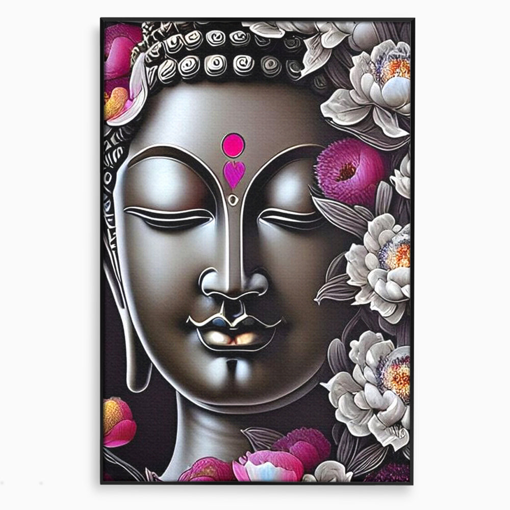 Leinwandbilder Premium LuxCanva® I122, Lotus der Erleuchtung, Buddha, Zen, Erleuchtung, Innerer Frieden, Spiritualität, Harmonie, Meditation, Blumen, Lotus, Herz, Wohnen, Schlafzimmer