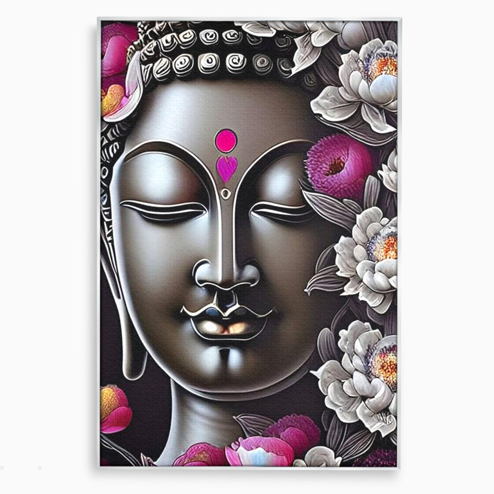 Leinwandbilder Premium LuxCanva® I122, Lotus der Erleuchtung, Buddha, Zen, Erleuchtung, Innerer Frieden, Spiritualität, Harmonie, Meditation, Blumen, Lotus, Herz, Wohnen, Schlafzimmer