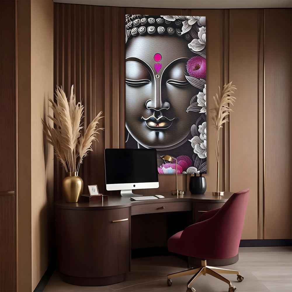 Leinwandbilder Premium LuxCanva® I122, Lotus der Erleuchtung, Buddha, Zen, Erleuchtung, Innerer Frieden, Spiritualität, Harmonie, Meditation, Blumen, Lotus, Herz, Wohnen, Schlafzimmer