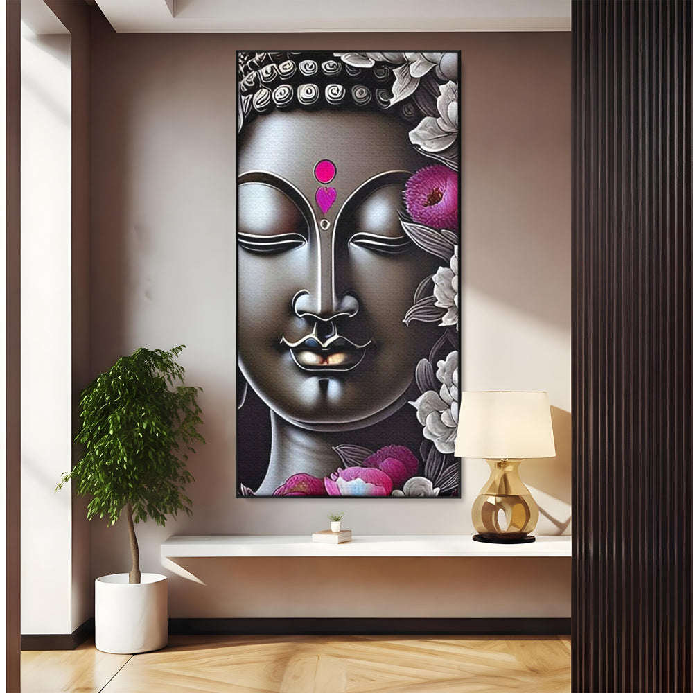 Leinwandbilder Premium LuxCanva® I122, Lotus der Erleuchtung, Buddha, Zen, Erleuchtung, Innerer Frieden, Spiritualität, Harmonie, Meditation, Blumen, Lotus, Herz, Wohnen, Schlafzimmer