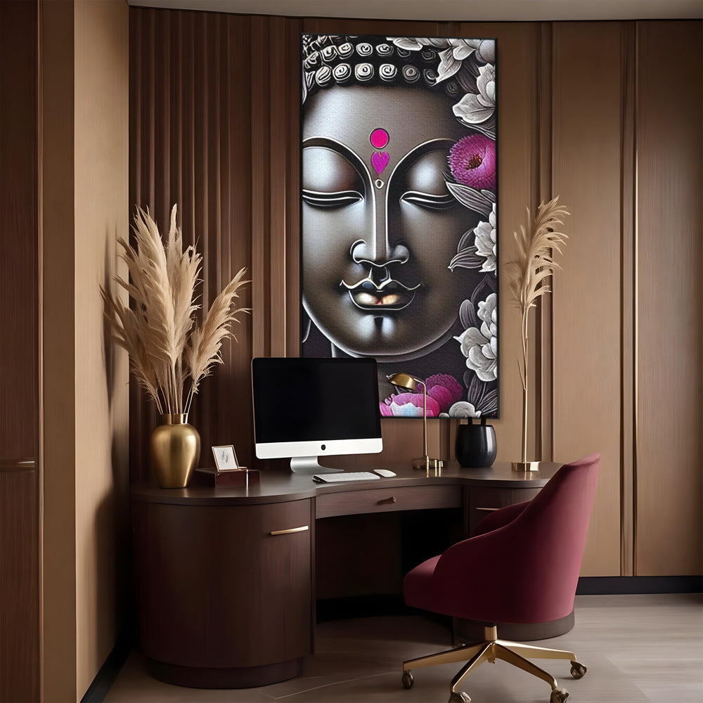 Leinwandbilder Premium LuxCanva® I122, Lotus der Erleuchtung, Buddha, Zen, Erleuchtung, Innerer Frieden, Spiritualität, Harmonie, Meditation, Blumen, Lotus, Herz, Wohnen, Schlafzimmer