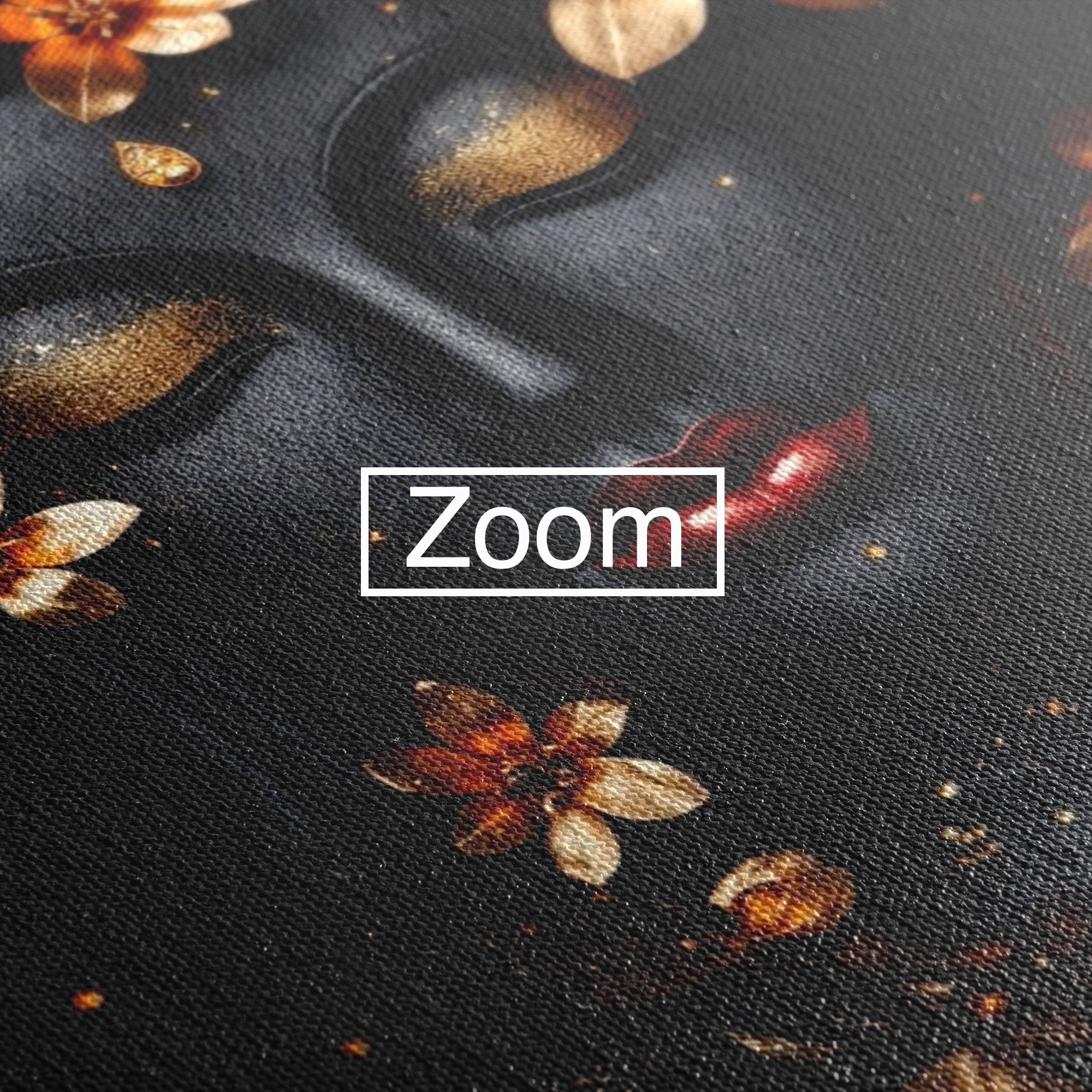 Tablou Canvas Premium LuxCanva® I144, Flori de Aur, Buddha, Flori, Meditatie, Spiritualitate, Dormitor, Culori Vibrante