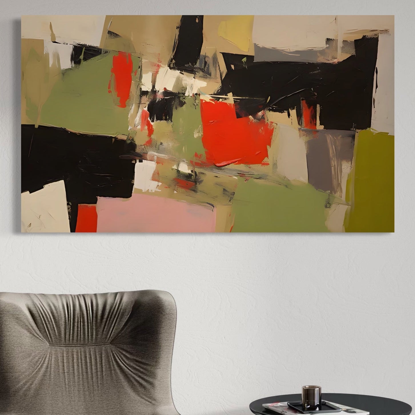 Tablou Canvas Premium LuxCanva® C1888, Culori Abstracte , Living Room, Culori Vibrante