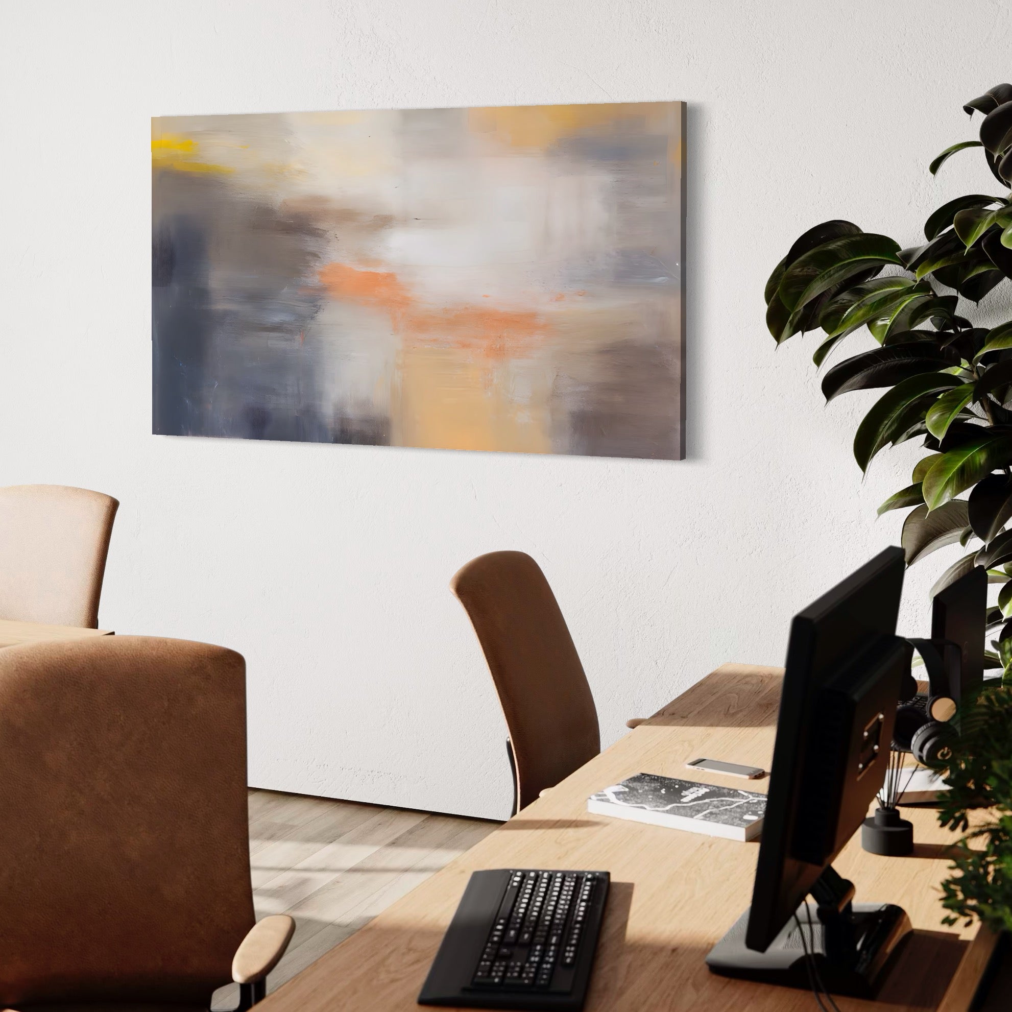 Tablou Canvas Premium LuxCanva® C1199, Abstract Colors , Relaxare, Living Room, Culori Vibrante