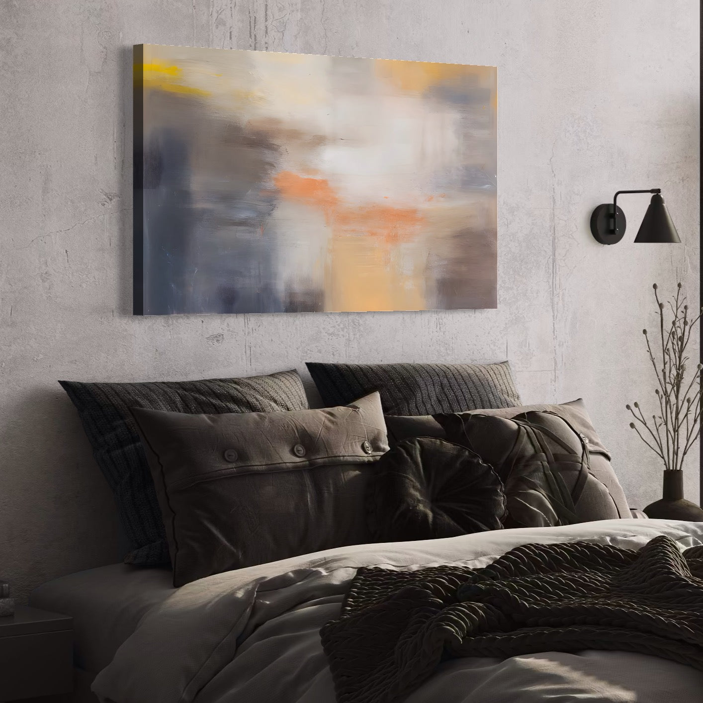 Tablou Canvas Premium LuxCanva® C1199, Abstract Colors , Relaxare, Living Room, Culori Vibrante