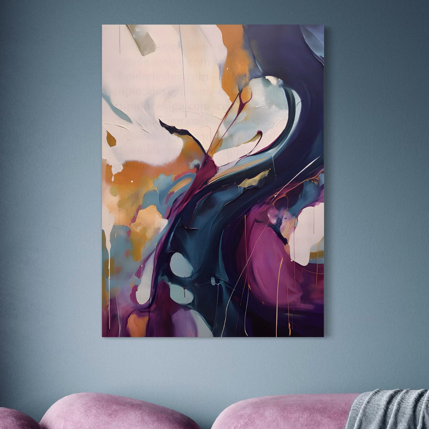 Tablou Canvas Premium LuxCanva® C1208, Paint By Katharina Rosnovsky , Relaxare, Living Room, Culori Vibrante