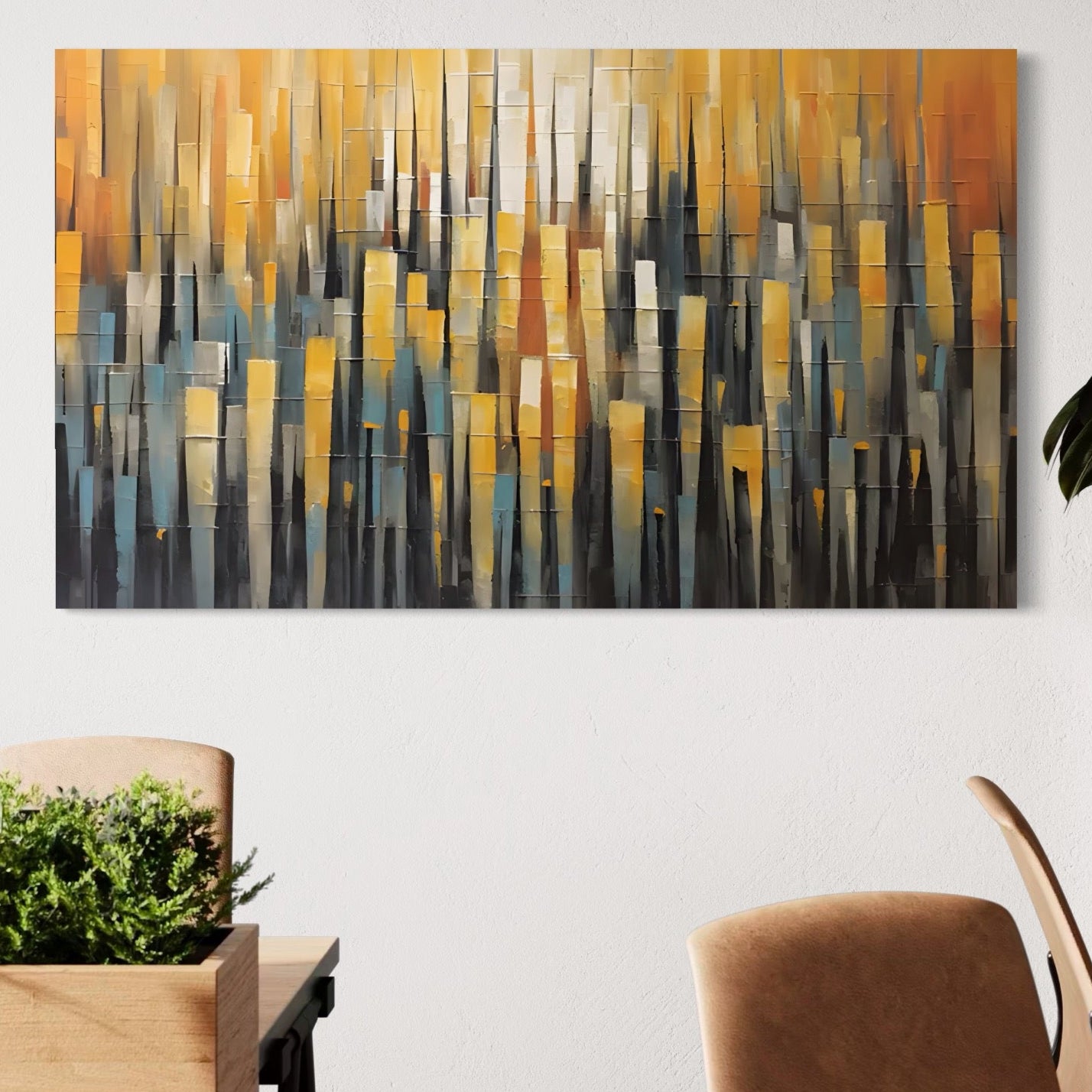 Tablou Canvas Premium LuxCanva® C1215, Colored Stripes ,  Relaxare, Living Room, Culori Vibrante