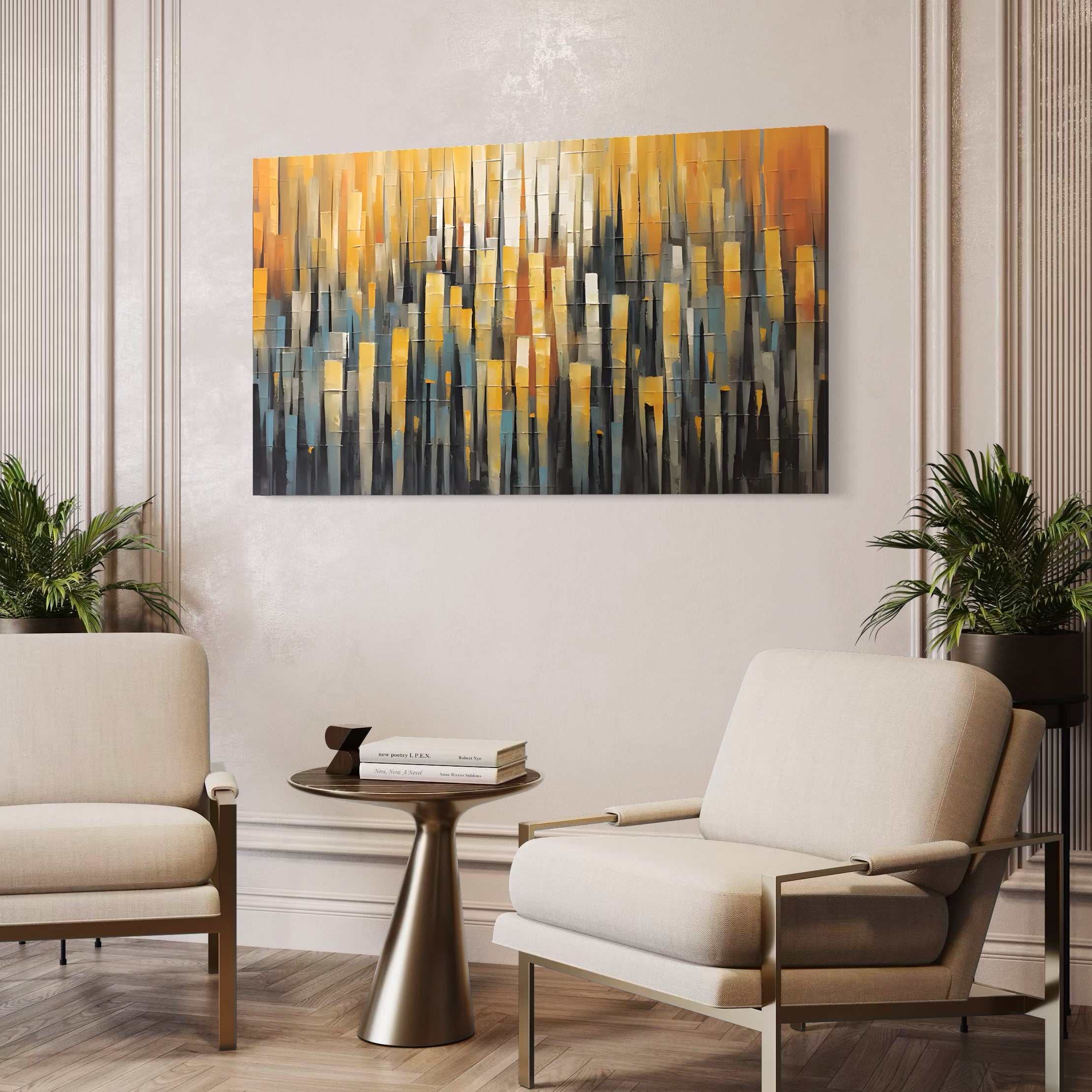 Tablou Canvas Premium LuxCanva® C1215, Colored Stripes ,  Relaxare, Living Room, Culori Vibrante